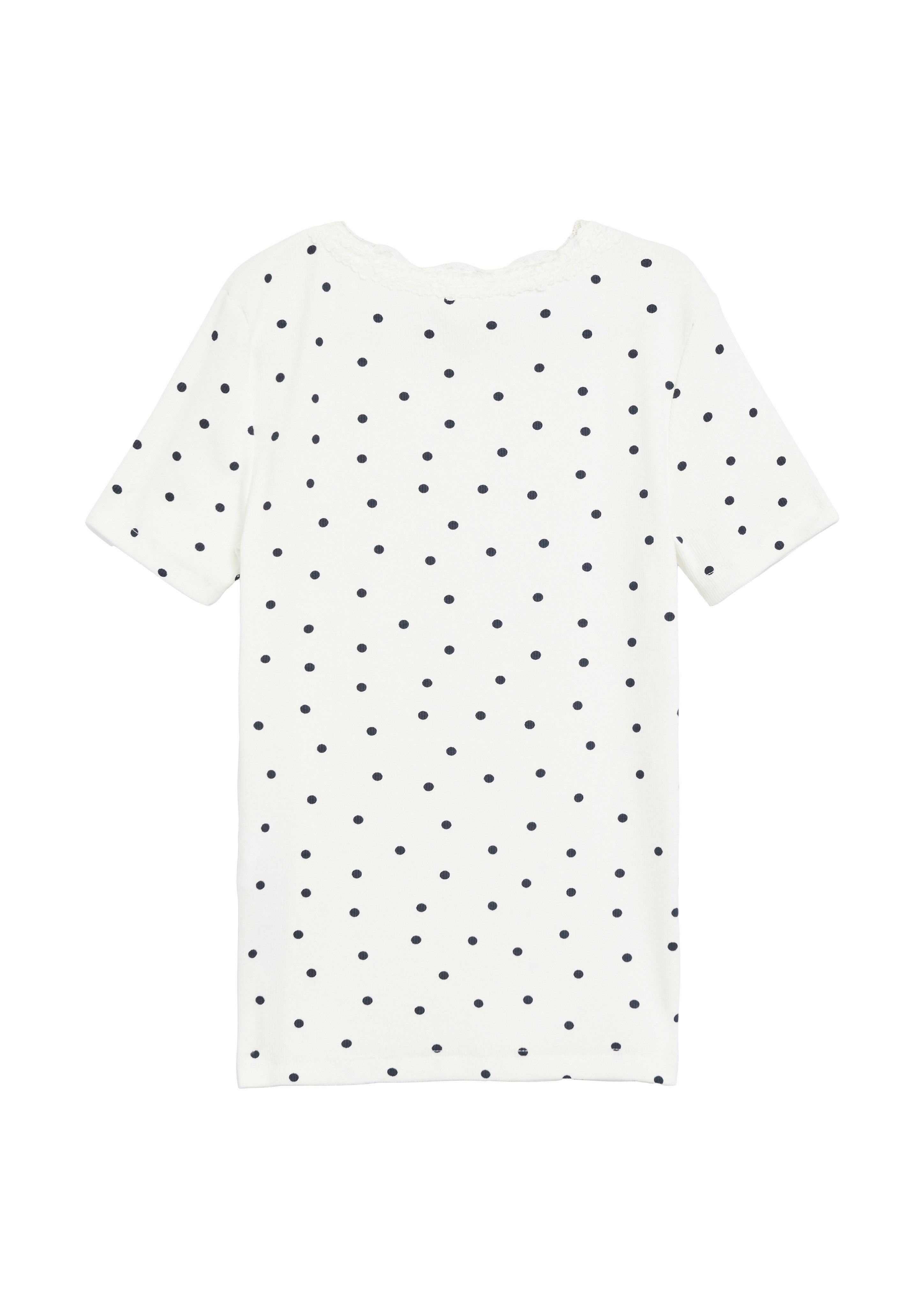 s.Oliver Junior Langarmshirt mit Print und Volant-Ansatz / für Girls