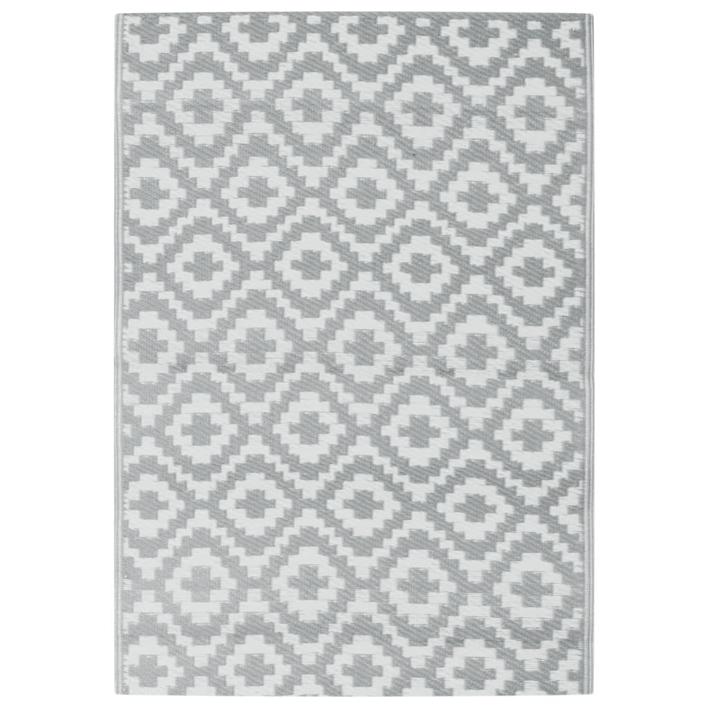 vidaXL Outdoorteppich Outdoor-Teppich Grau 140x200 cm günstig online kaufen