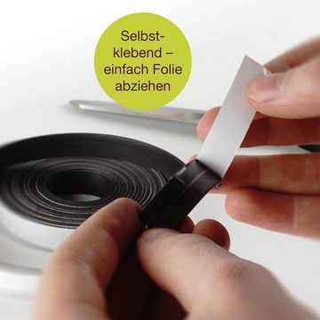 OfficeTree Magnet OfficeTree ® Magnetband - 3 m - selbstklebend für sichere Magnetisieru, selbstklebend für sichere Magnetisierung von Plakaten Fotos Papier