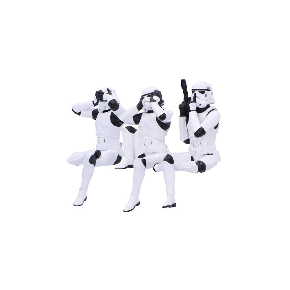 Nemesis Now Merchandise-Figur Stormtrooper Figuren Three Wise Sitting Stormtroopers 11 cm