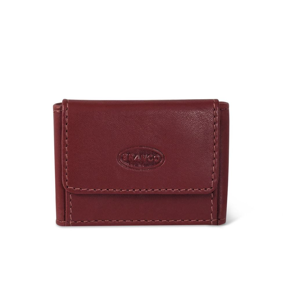 Mini Geldbörse Sehr Kleine Geldbörse / Mini Portemonnaie, Leder, Braun, Branco 103
