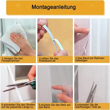 Insektenschutzplissee Anti-Moskito-Fensternetz Schlafzimmer-Moskitonetz-Türfenster, Juoungle