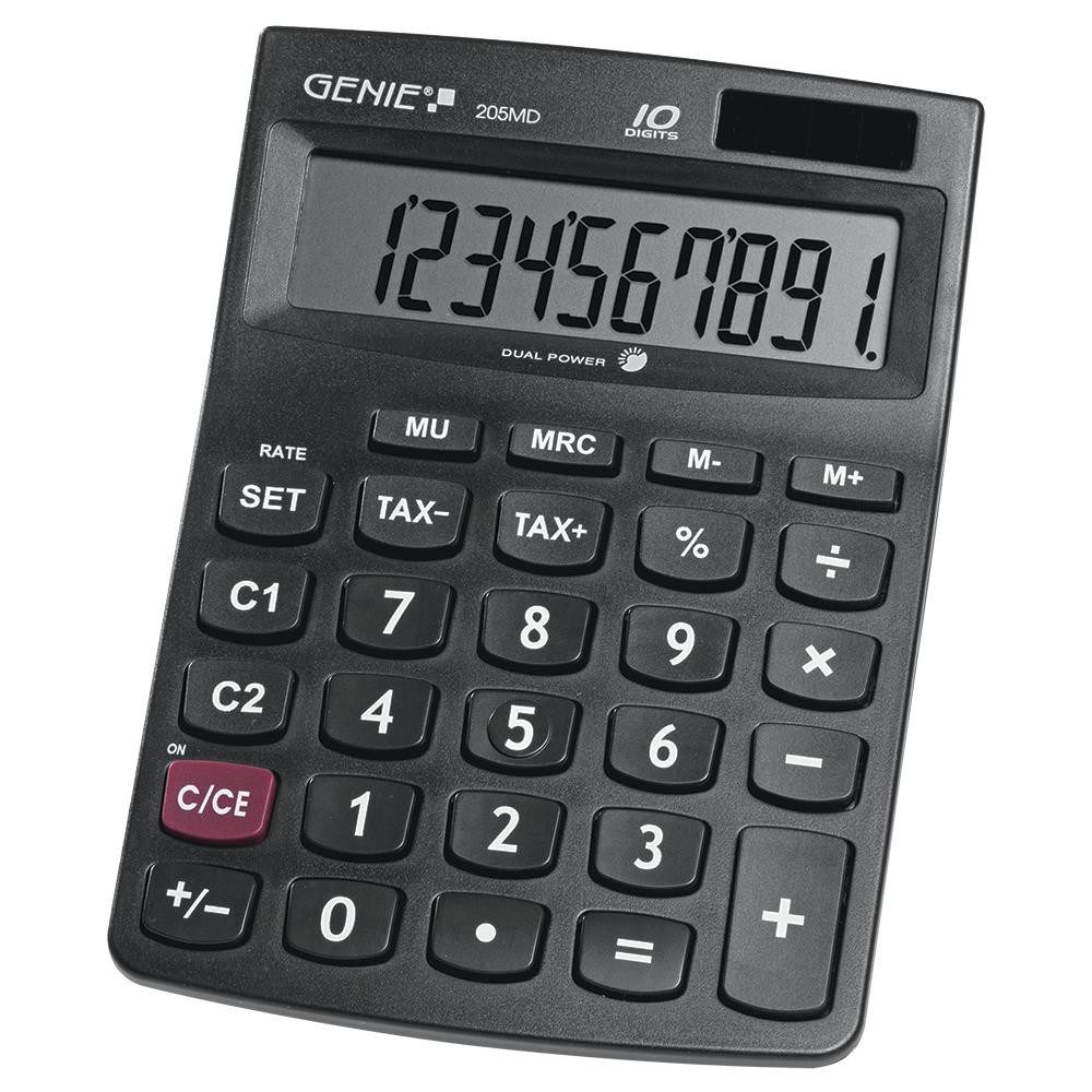 Tischrechner Genie 540, mit 10-stelligem Display, Solar- & Batteriebetrieb günstig kaufen | Schäfer Shop
