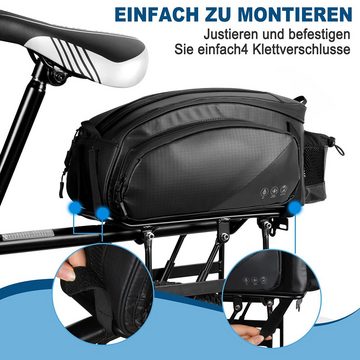 GelldG Fahrradtasche Fahrradtaschen für Gepäckträger, 11L Gepäckträgertasche