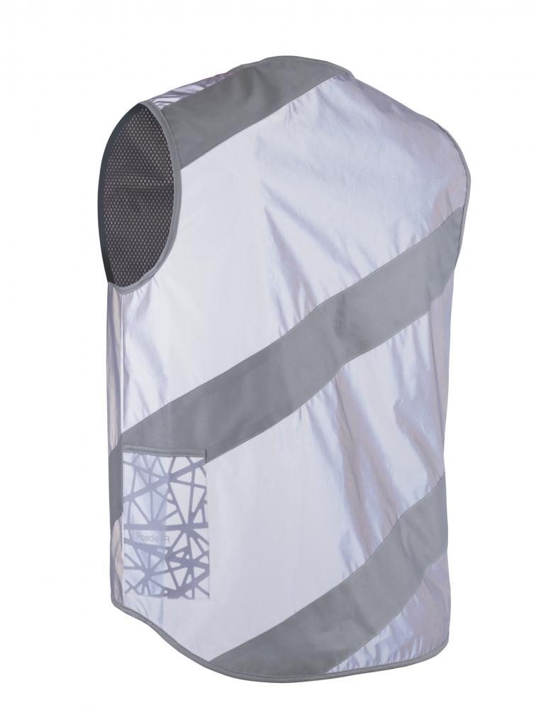 WOWOW Warnweste Wowow Sicherheitsweste Roadie Jacket Full Reflective, Größe L, grau 