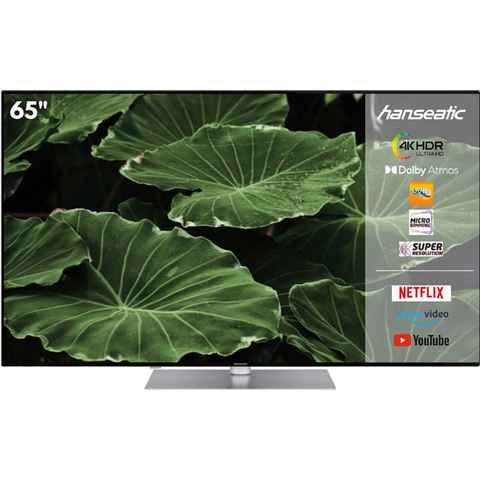 Hanseatic 65U800UDS LED-Fernseher (164 cm/65 Zoll, 4K Ultra HD, Android TV, Smart-TV)