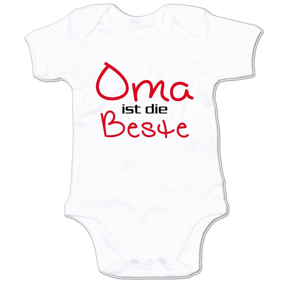 G-graphics Kurzarmbody Oma ist die Beste Baby Body mit Spruch / Motiv / Aufdruck • für/von Oma & Opa