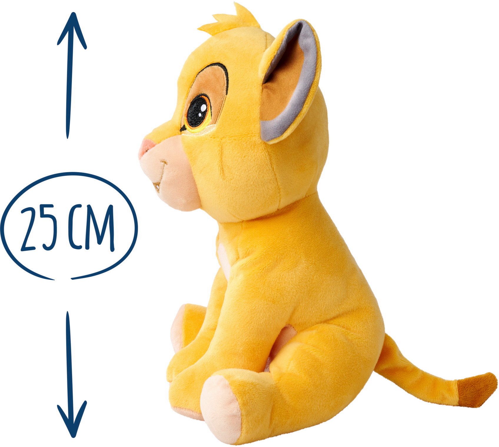 SIMBA Plüschfigur Simba Plüsch Stofftier Disney Konig der Löwen 30. Jubiläum Simba 25cm