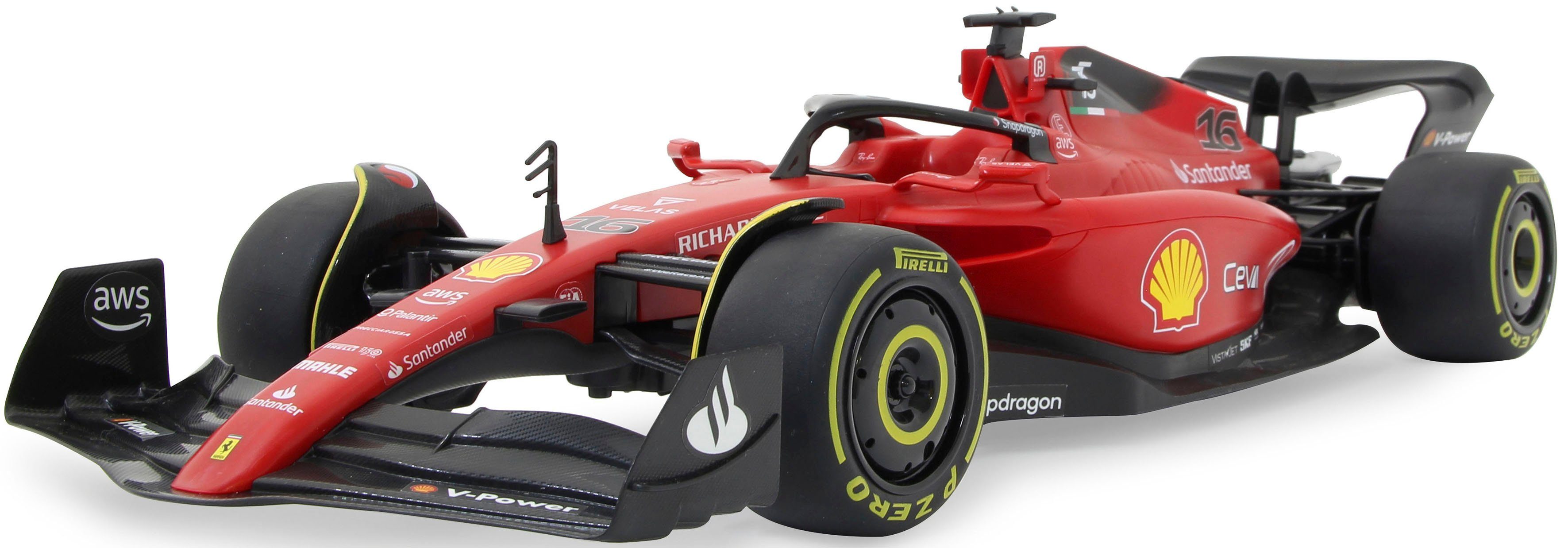 Jamara RC car Deluxe Cars, Deluxe Cars, Ferrari F1-75 1:12, red - 2.4 GHz