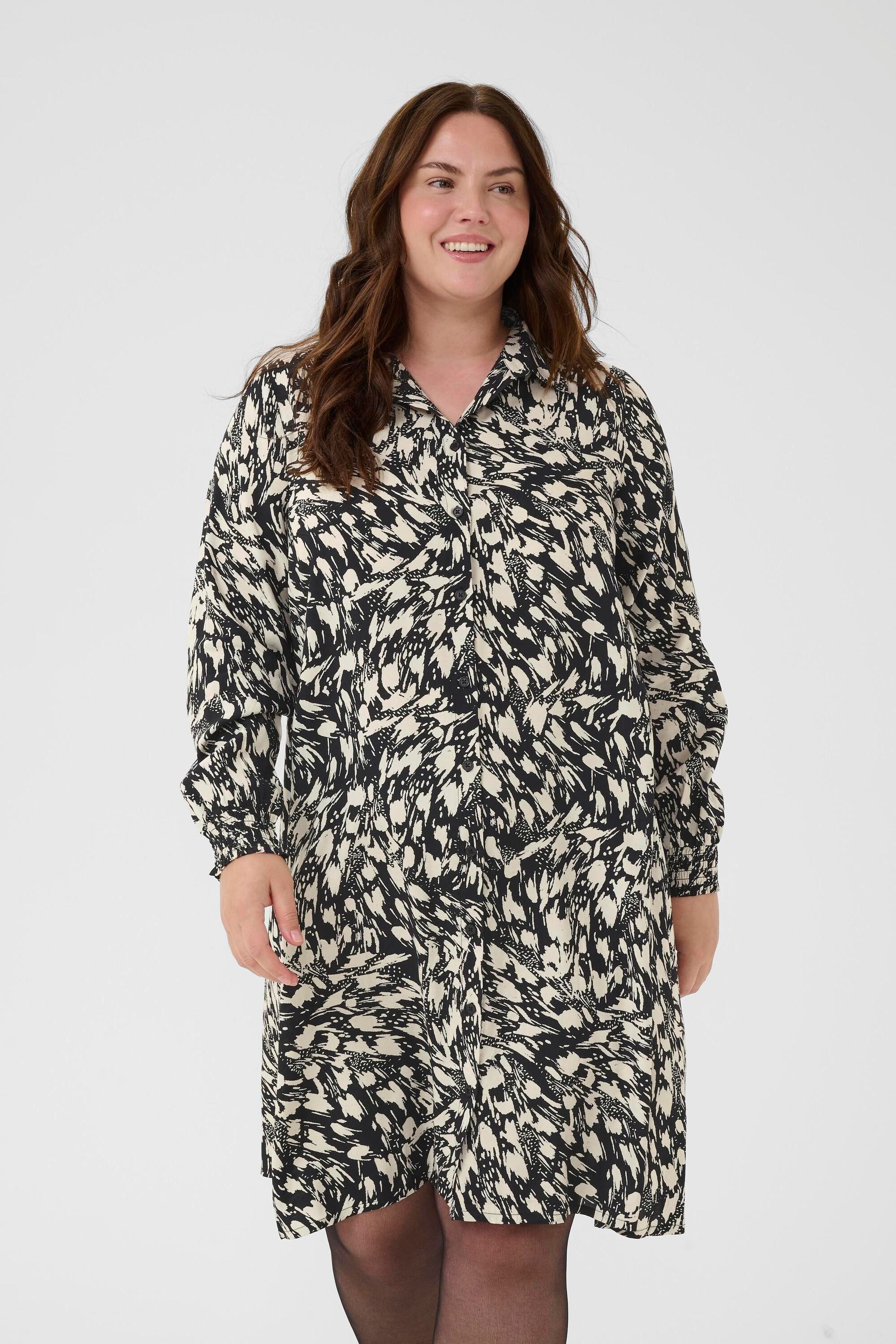 KAFFE Curve Blusenkleid Kleid KCjamia Große Größen