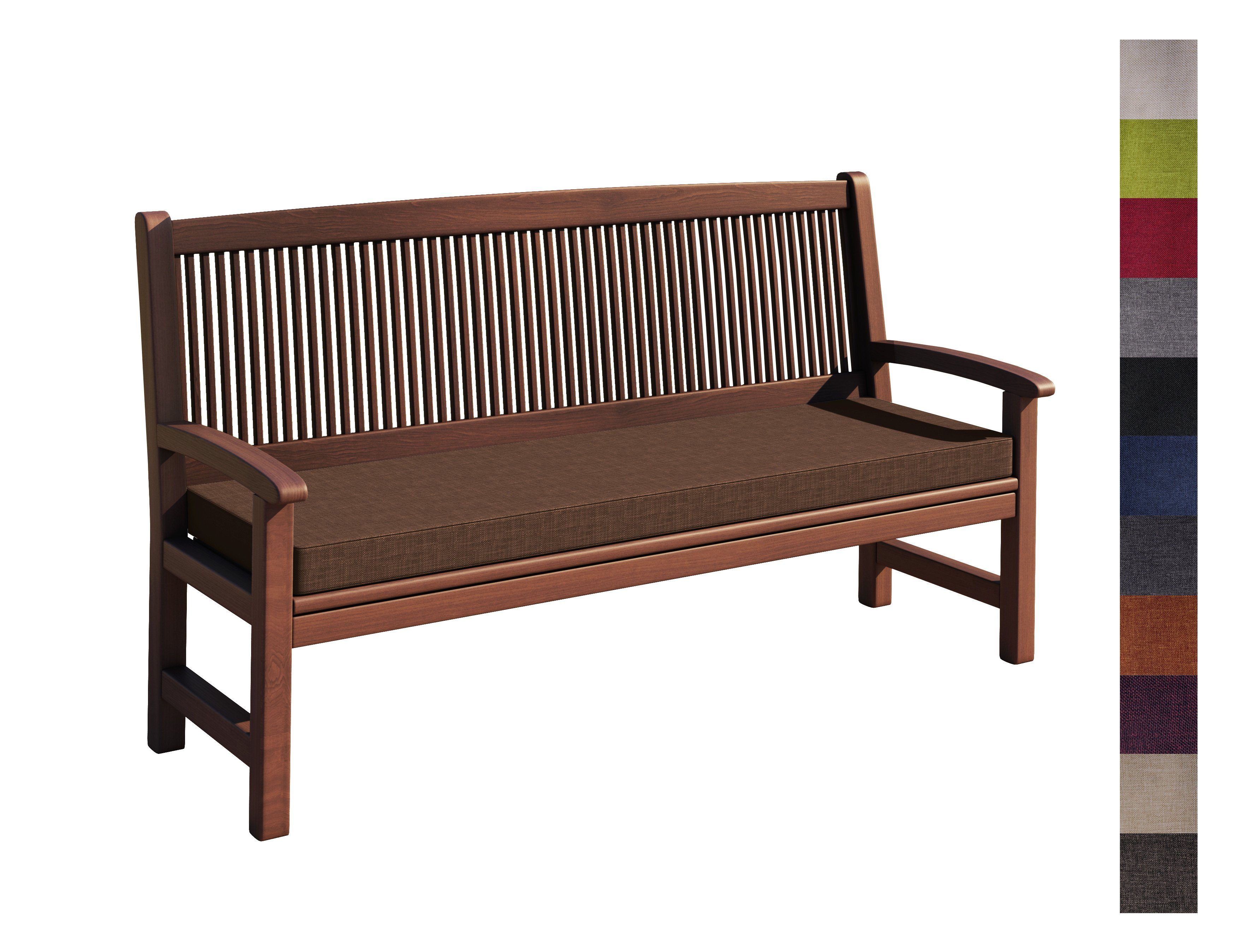 sunnypillow Bankauflage Bankkissen mit abnehmbarem Bezug, Auflage für Garte günstig online kaufen