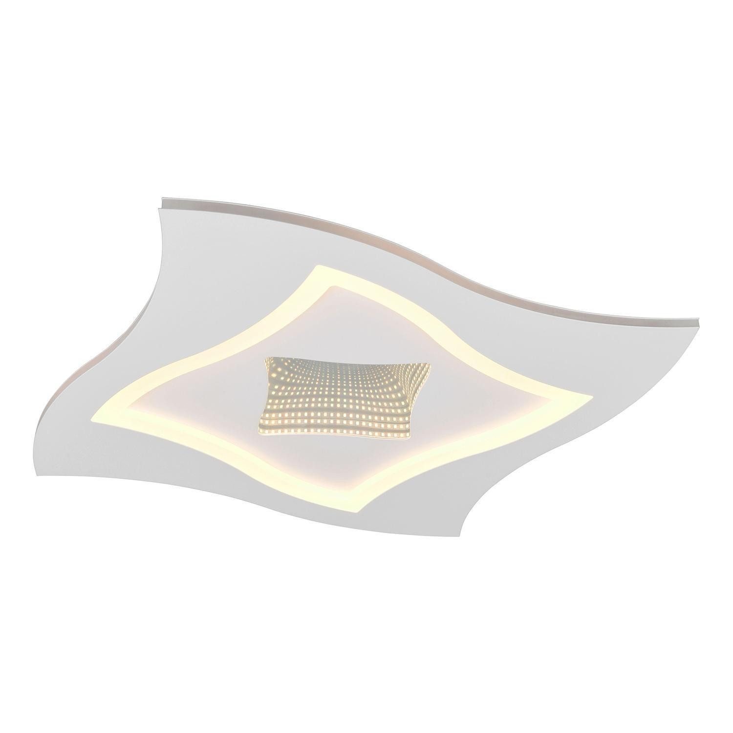 TRIO Leuchten LED Deckenleuchte KLINT, Weiß matt, Metall, mit Fernbedienung günstig online kaufen