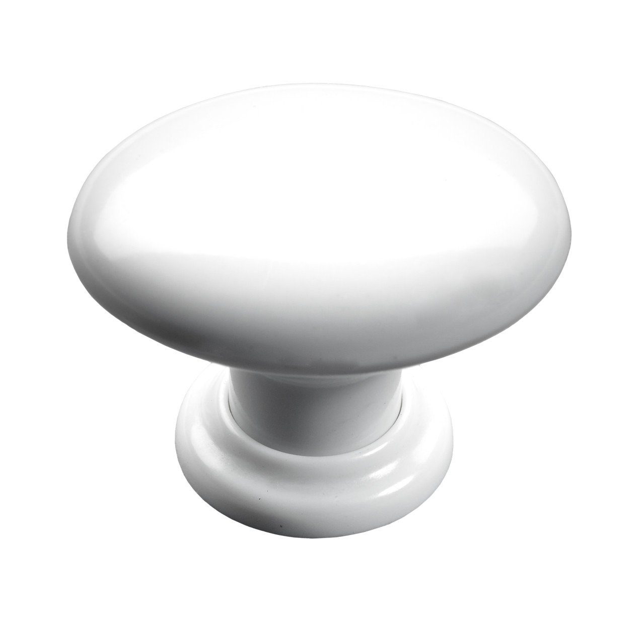 Möbelknopf Hettich Möbelknopf Kunststoff weiß Ø 33,0 mm - 1