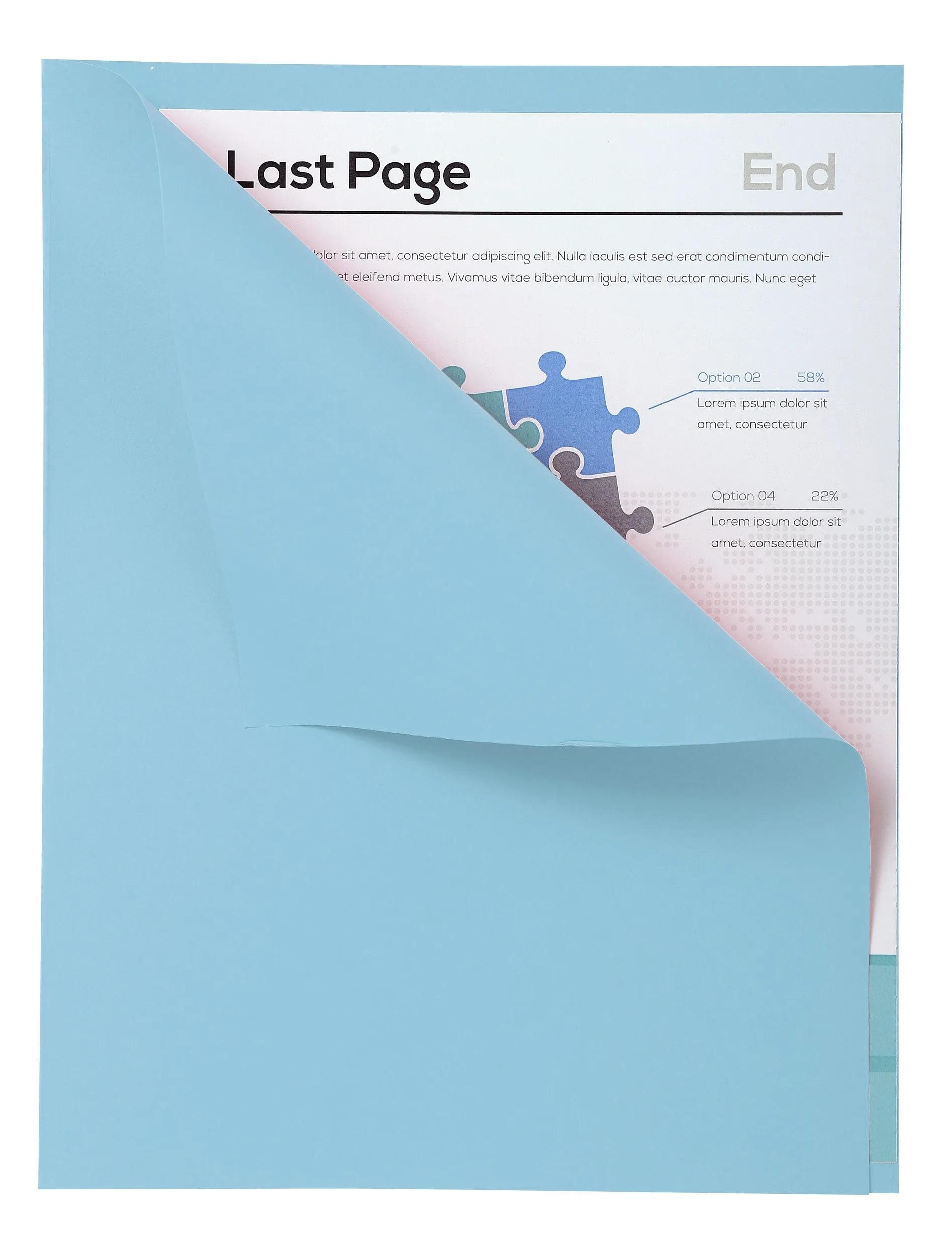 Thumbnail - EXACOMPTA Organisationsmappe 5x 100er Packung FOREVER® 170 mit rotem Rand - Hellblau - 421006E, Aktendeckel