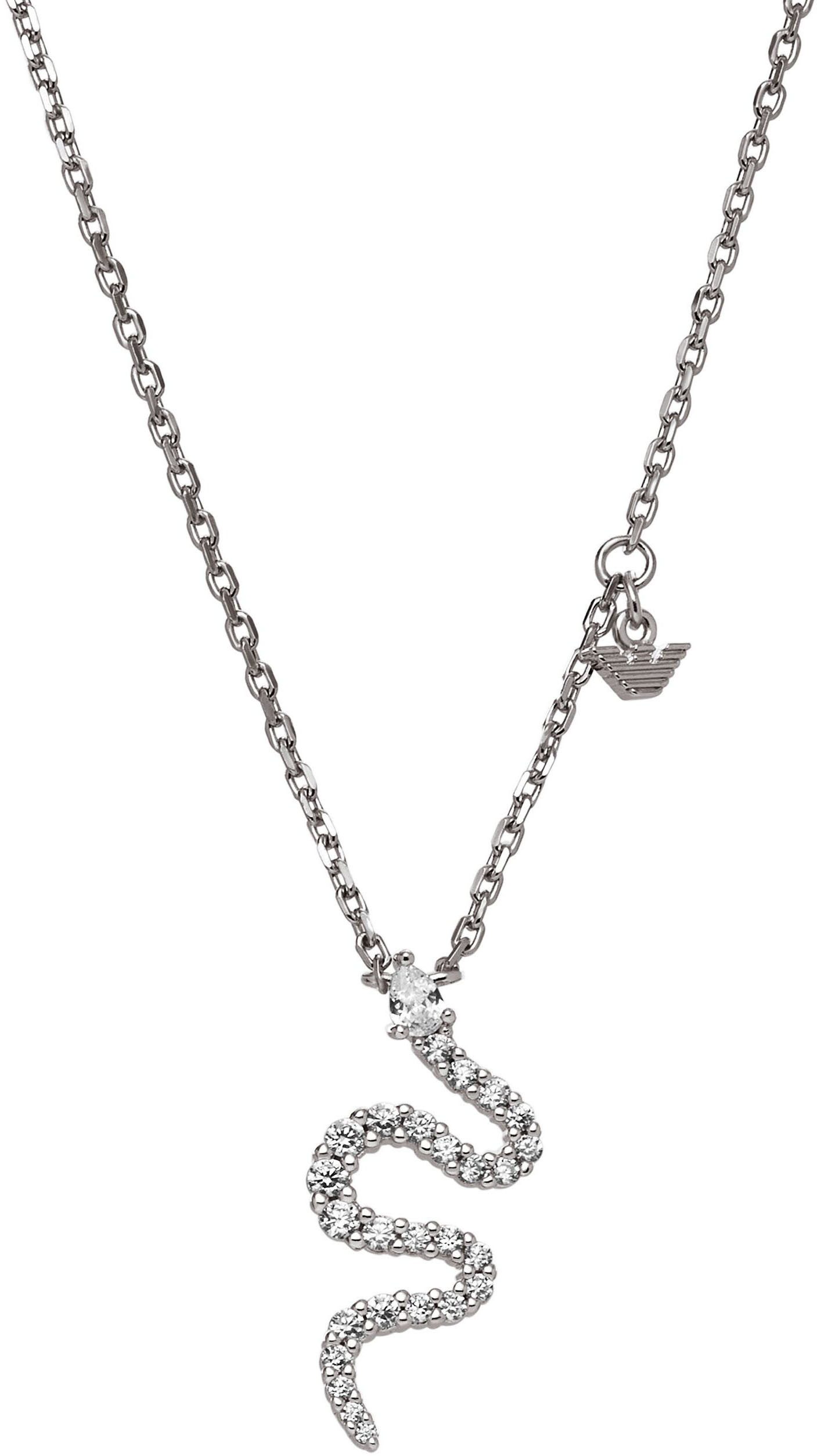 Kette mit Anhänger Schmuck Geschenk Silber 925 Halskette Schlange