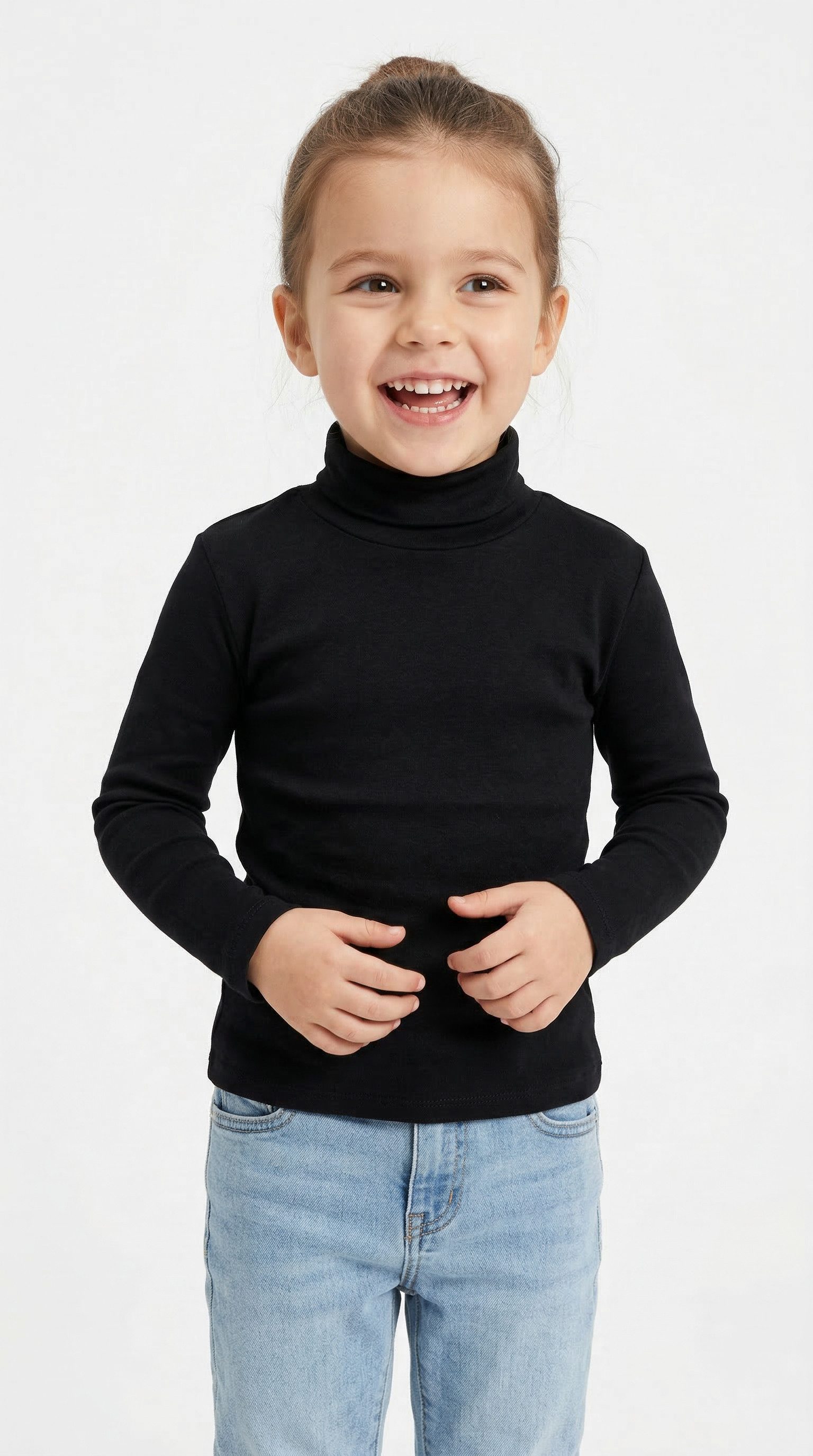 happy girls Rollkragenshirt in Basic-Form - perfekt als Unterziehshirt