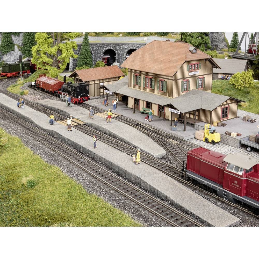 NOCH Modelleisenbahn-Set H0 Bahnsteig Epoche III - IV für Märklin