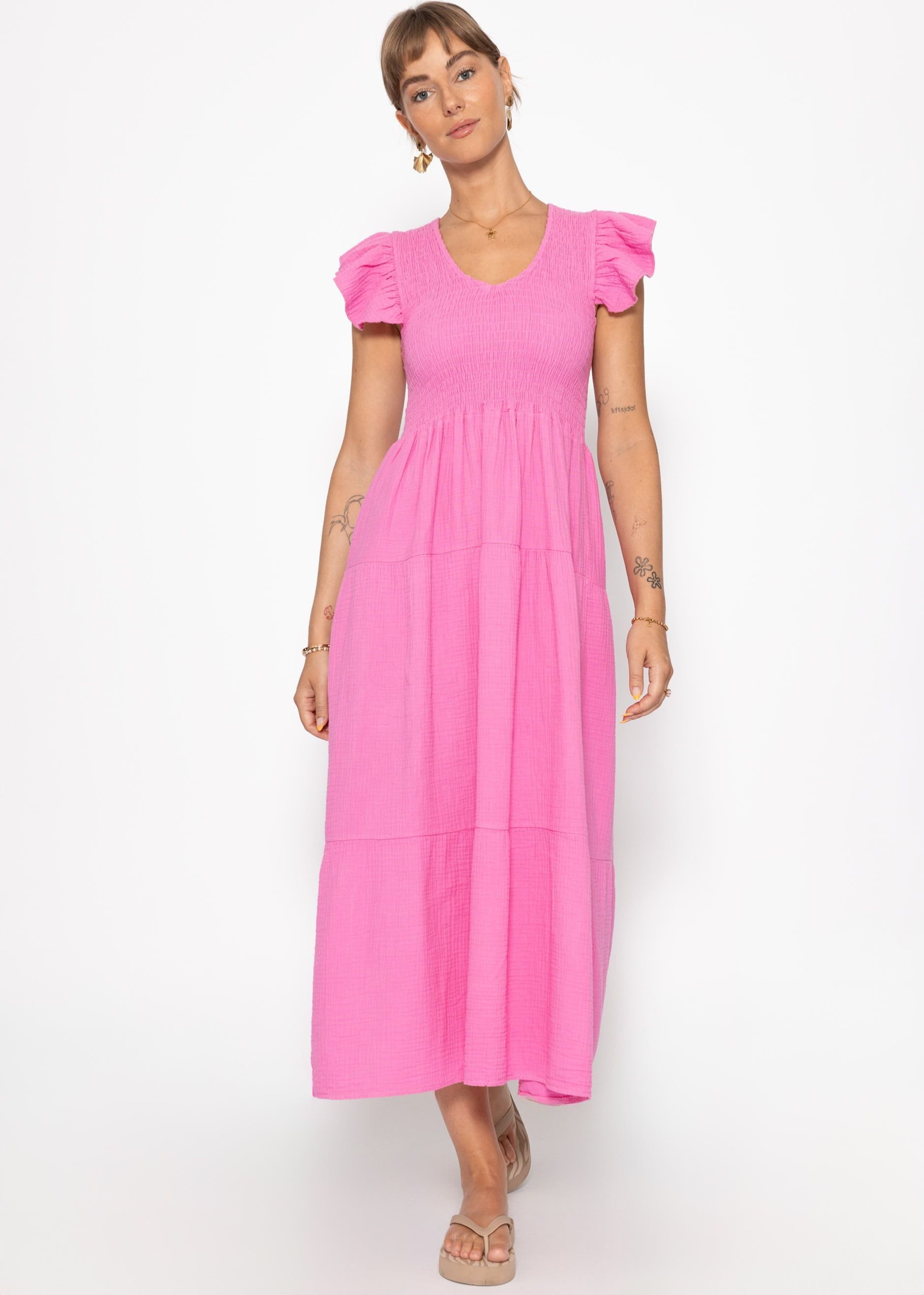 SASSYCLASSY Minikleid Maxikleid mit Volants für Damen Sommerliches Kleid au günstig online kaufen