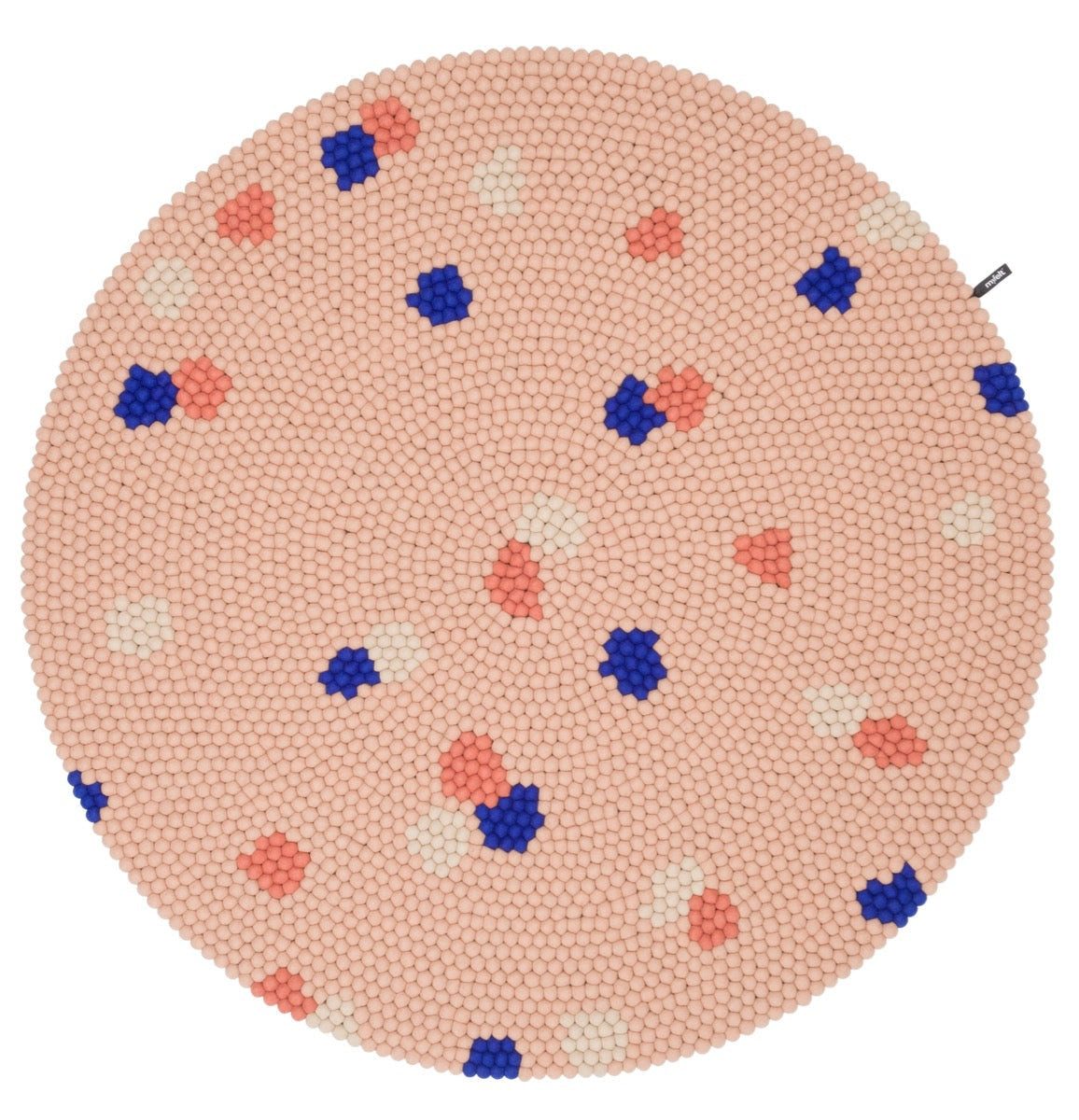 myfelt Wollteppich Terra Rose Filzkugelteppich rund, rund, 100% reine Schurwolle, in verschiedenen Größen erhältlich