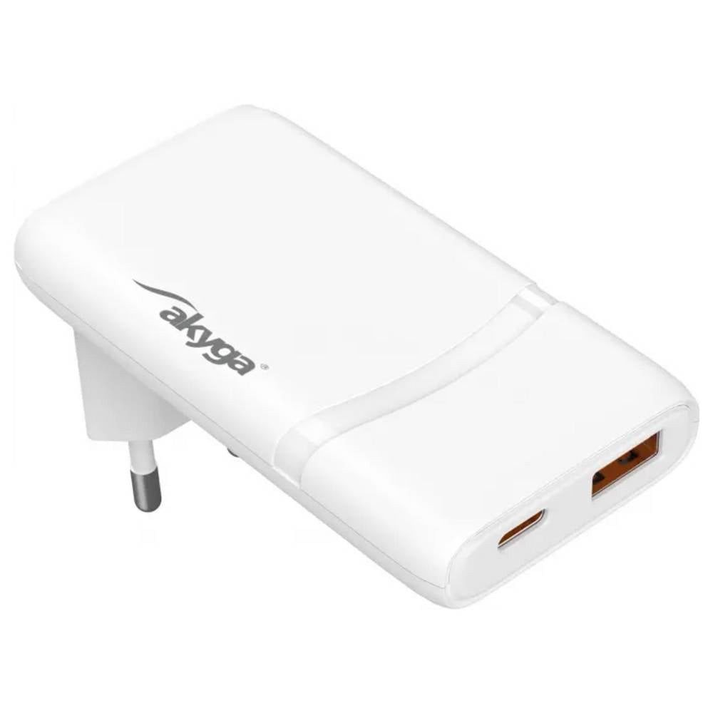 Akyga USB Ladegerät 65 W USB-C®, USB-A Weiß AK-CH-31 USB-Ladegerät