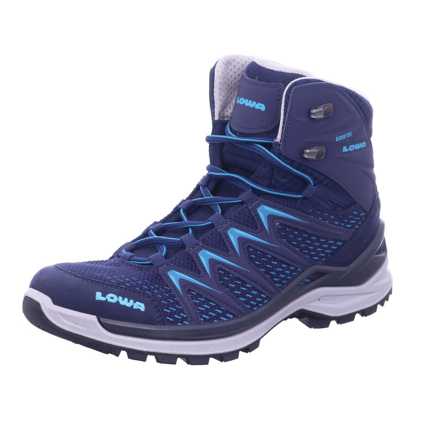 Lowa INNOX Sohle (1-tlg) MID Wanderstiefel mit PRO TRAC navy/türkis LOWA MULTI WS GTX