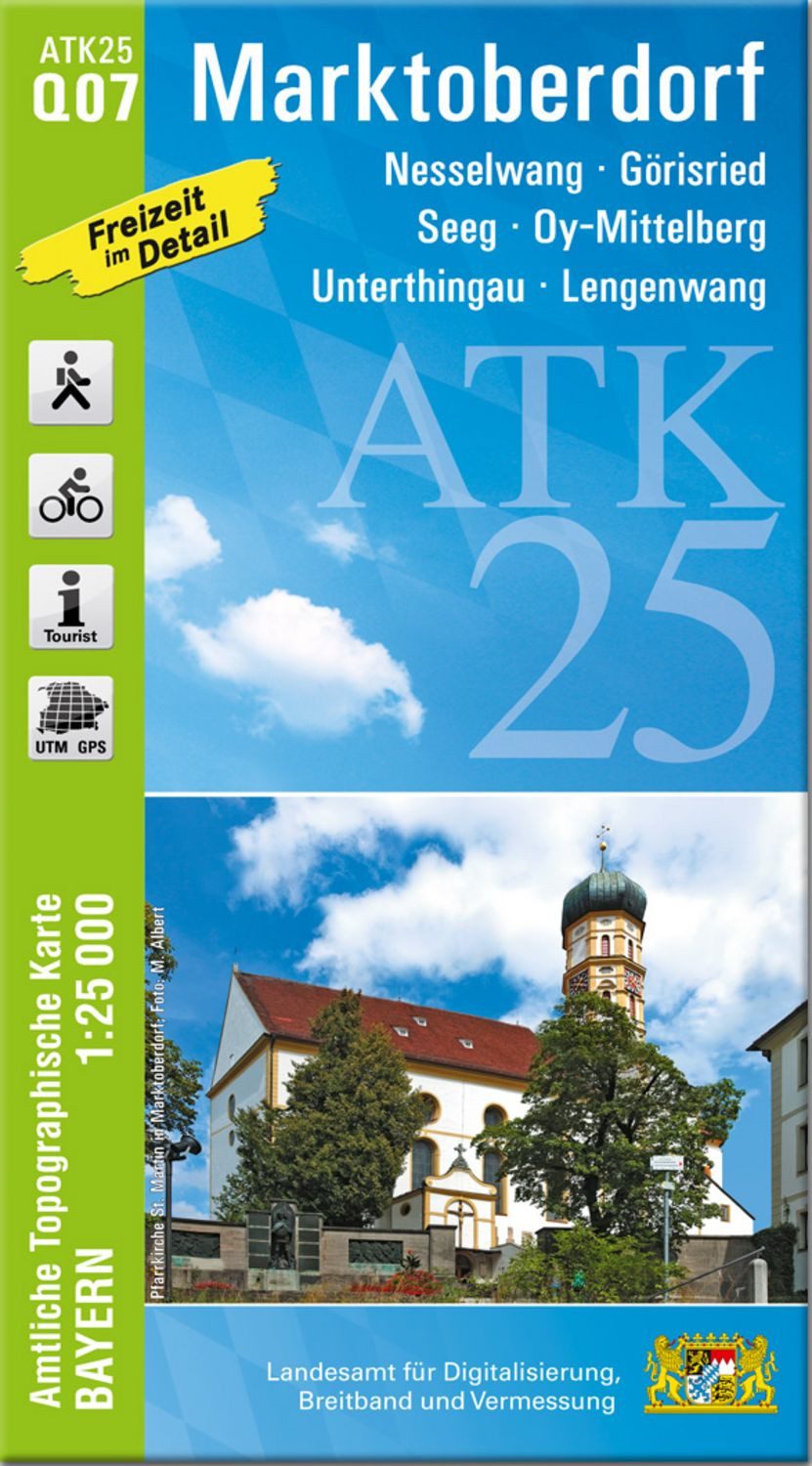 ATK25-Q07 Marktoberdorf (Amtliche Topographische Karte 1:25000) / diverse