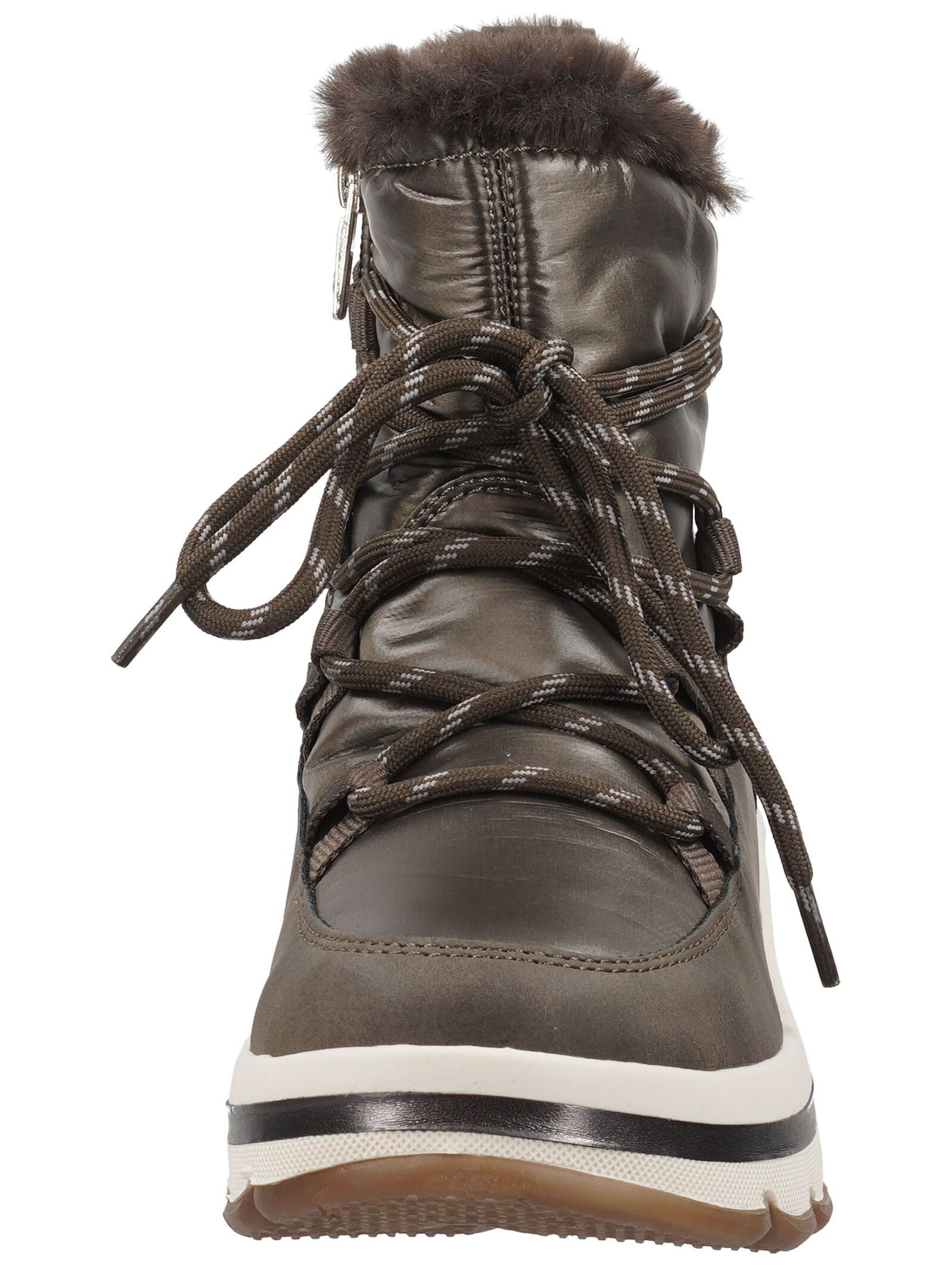TOM TAILOR Stiefelette Lederimitat/Textil . Schnürstiefelette