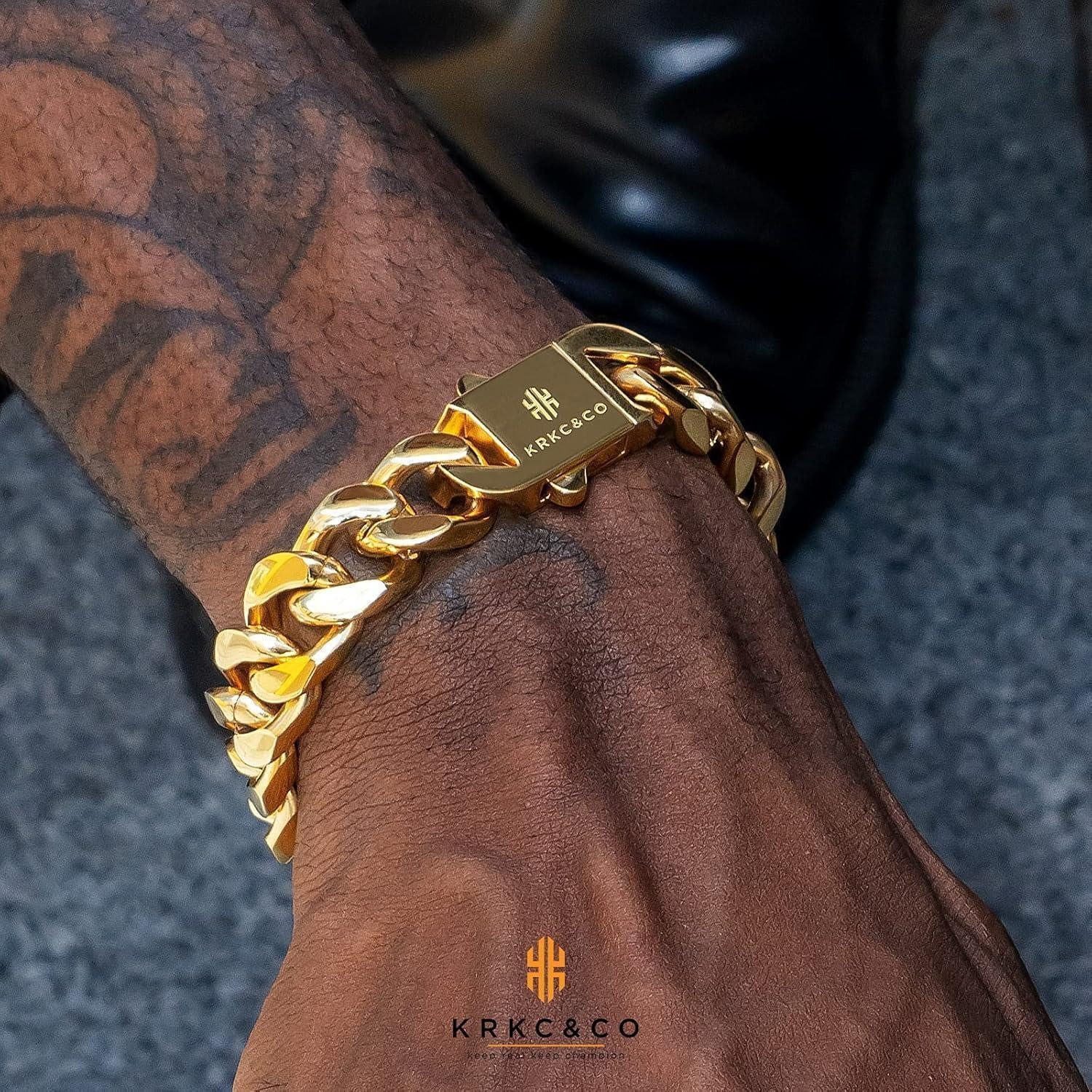 LuxusKollektion Ketten und Armband Set Cuban günstig online kaufen