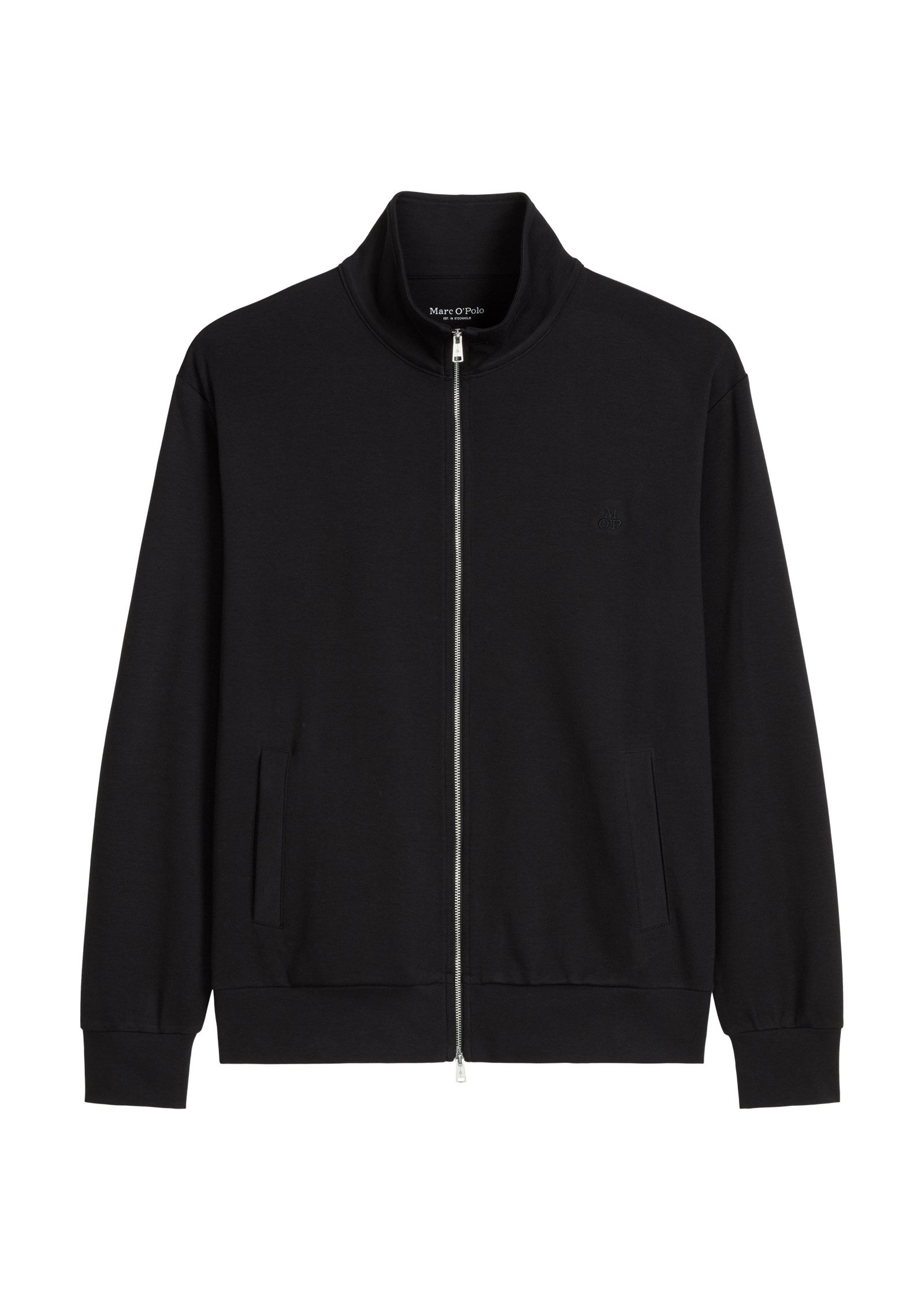 Marc O'Polo Sweatjacke Mix N Match Interlock mit kleinem Stehkragen, Reißve günstig online kaufen