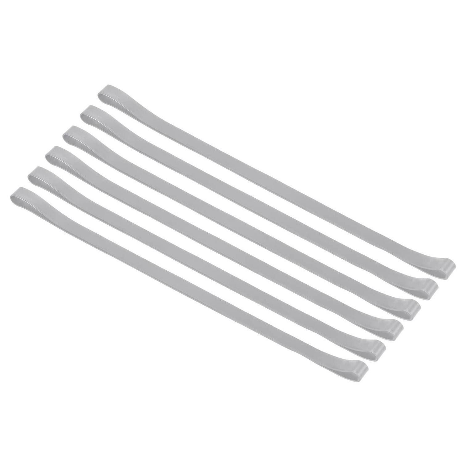 LuxusKollektion Handtuchklemme Handtuchhalter Silikon 6er Pack Grau