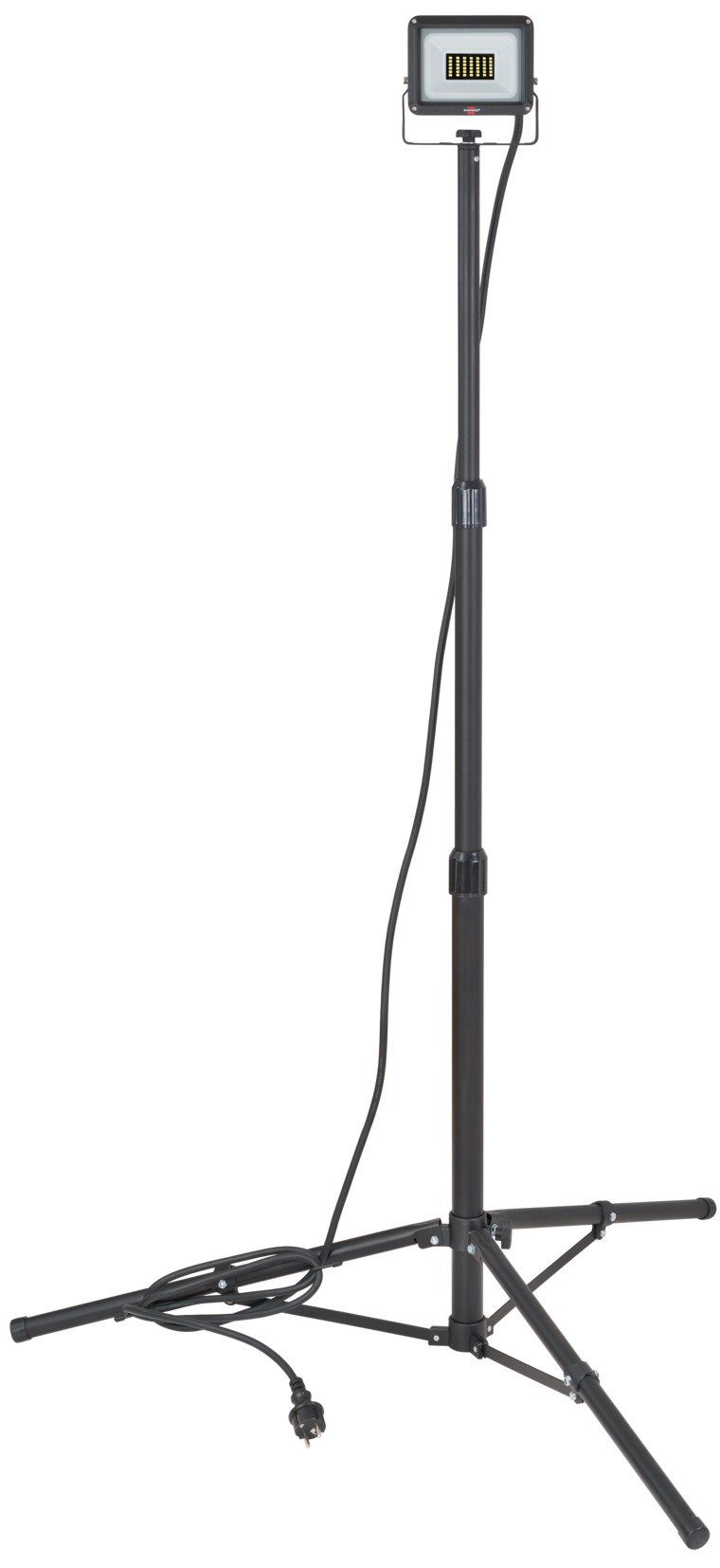 Brennenstuhl LED Baustrahler JARO 3060 T, LED fest integriert, höhenverstellbares Stativ, 20W, 2300lm, 6500K, IP65, 3m Kabel