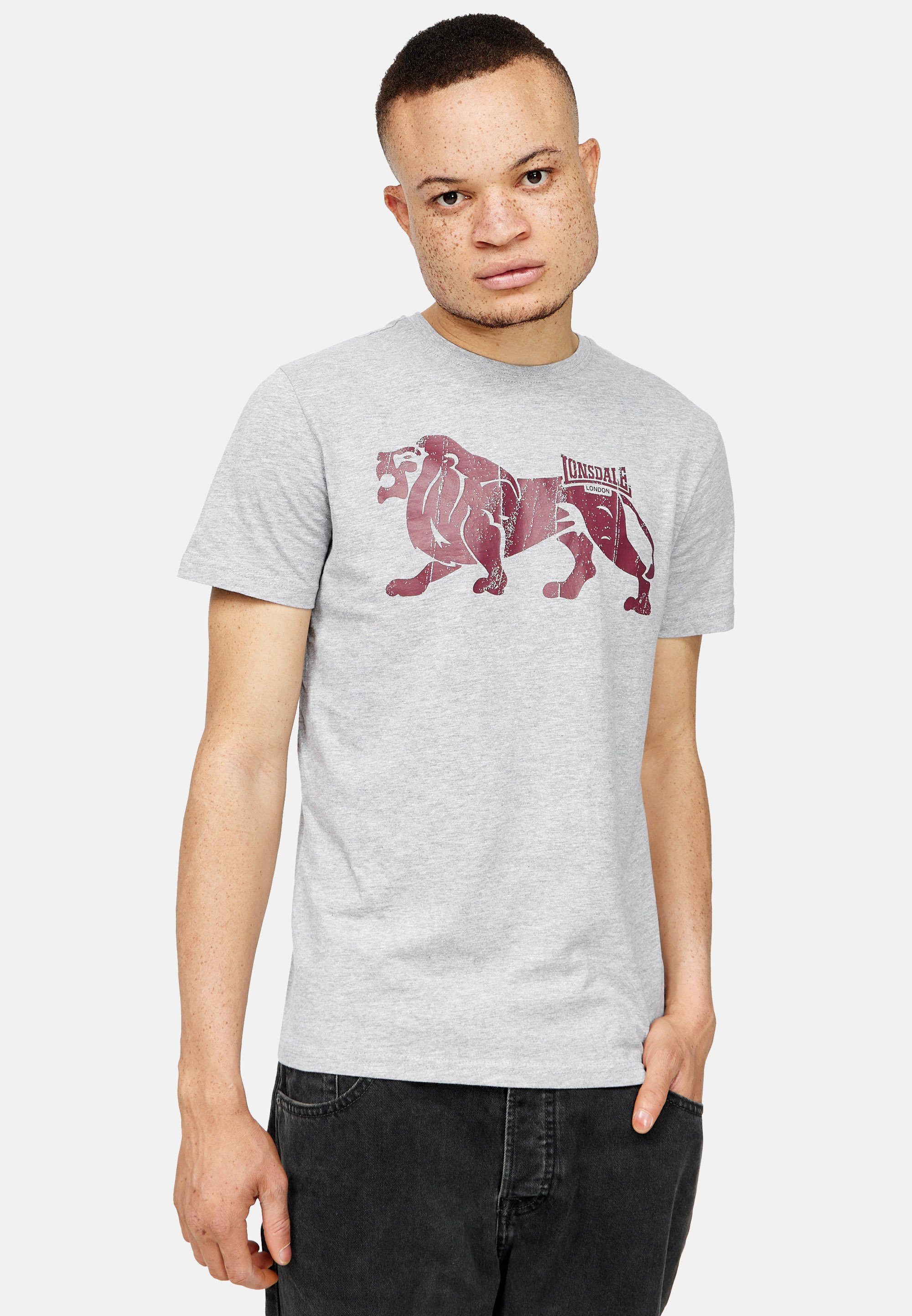 Grey ENDMOOR Marl Lonsdale T-Shirt