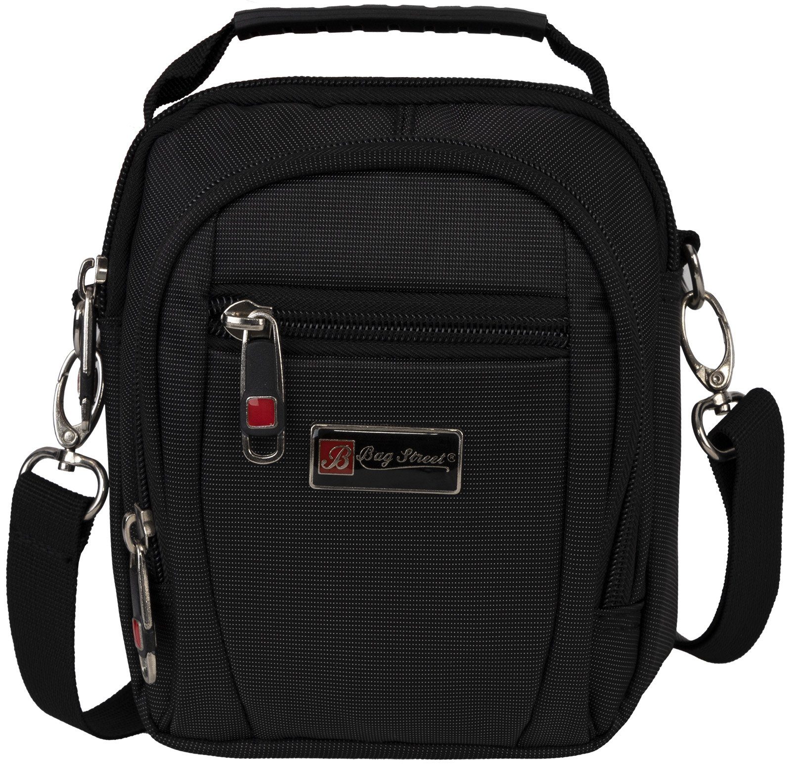 BAG STREET Umhängetasche Bag Street Kleine Herrentasche Gürteltasche Schultertasche Schwarz
