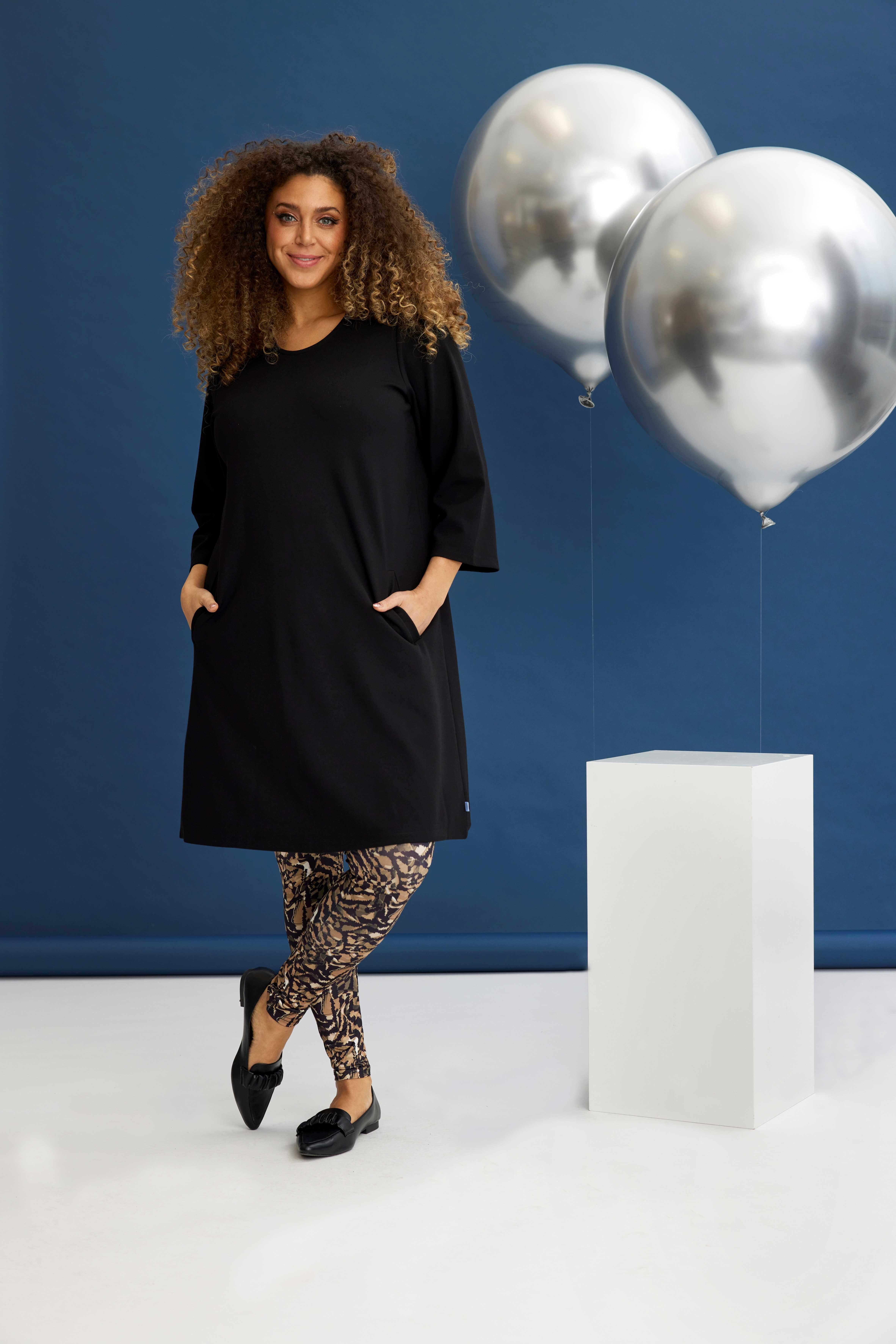 Zhenzi A-Linien-Kleid Shirt Kleid Dema schwarz günstig online kaufen
