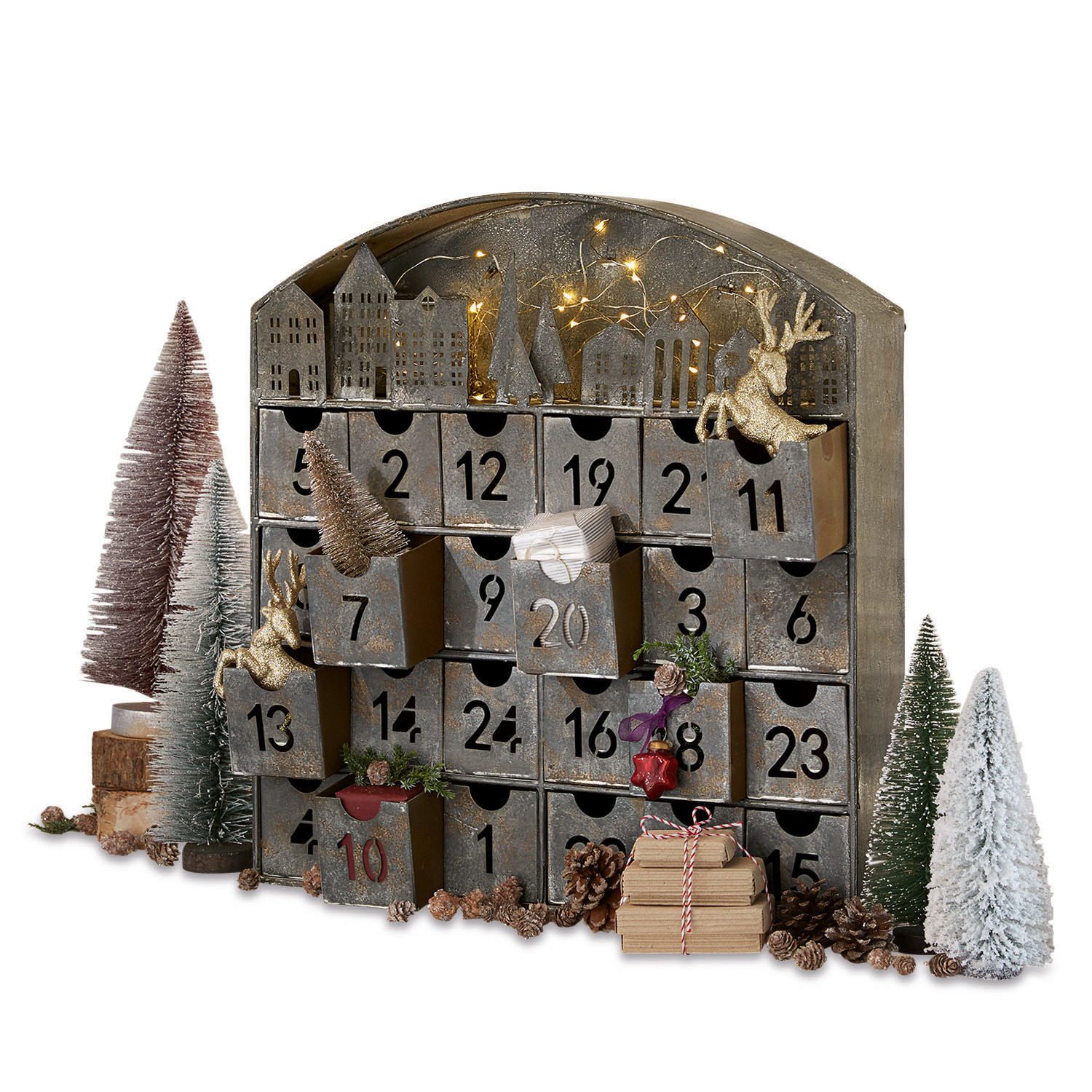 Mirabeau Adventskalender Adventskalender Léran grau (kein Set)