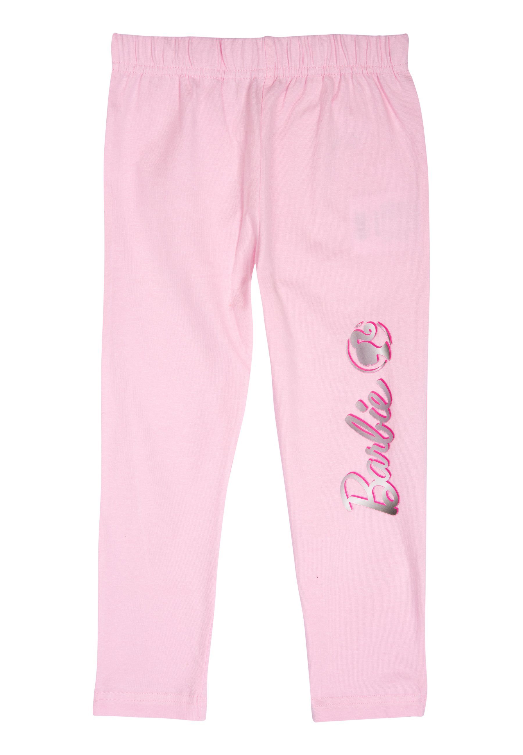 Labels® Barbie Leggins Mädchen United Leggings Mädchenhose Blau/Rosa Hose 2er Leggings Pack