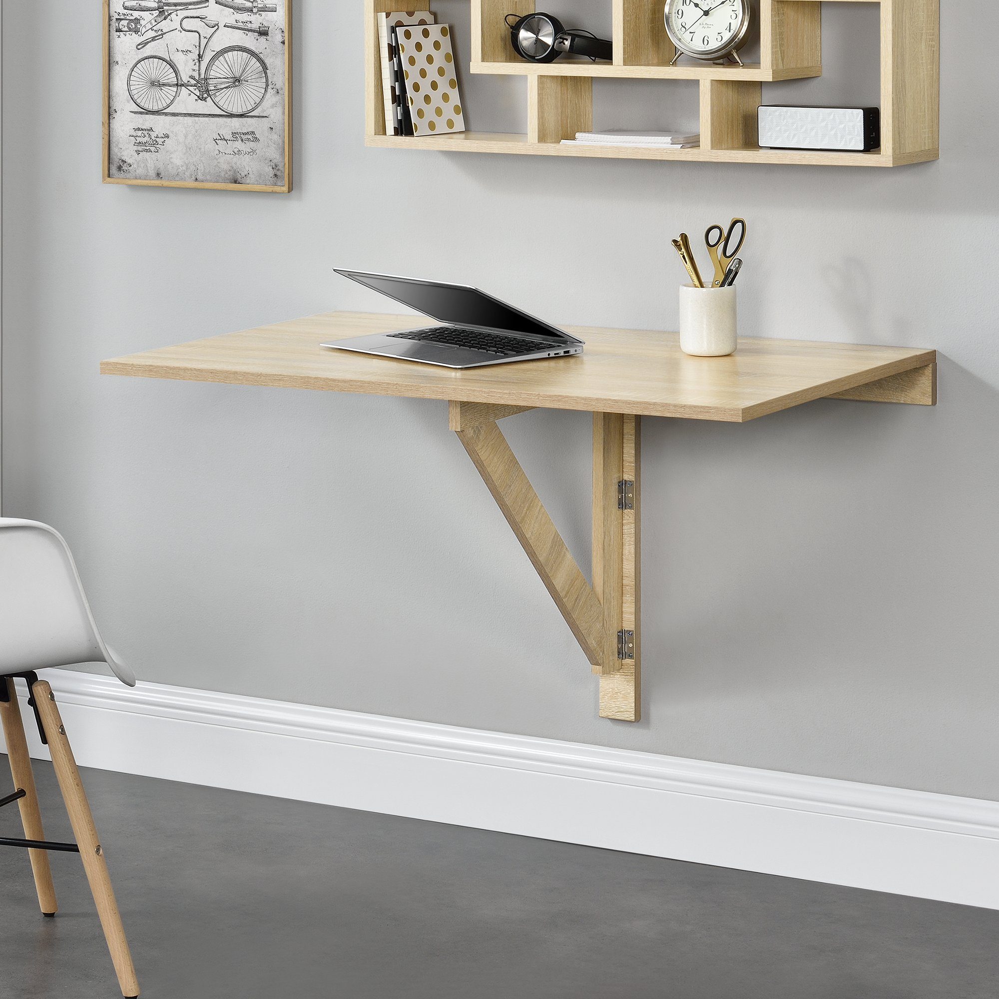 en.casa Schreibtisch, »Singapur« Breite 100cm, Klappbarer günstig online kaufen