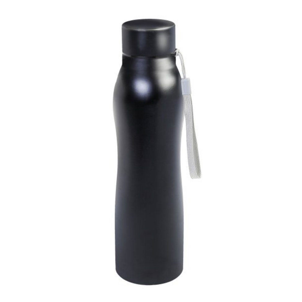 Trinkflasche axentia schwarz,ca.1000 ml Trinkflasche, 134794 Edelst.