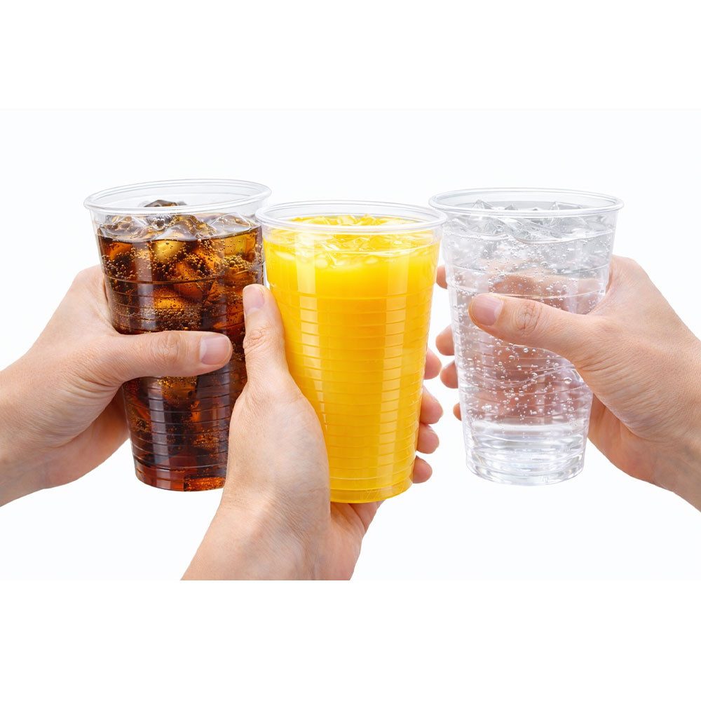 Lauroo Einwegbecher Trinkbecher transparent Plastikbechern Partybecher klar 200 ml, 3000-tlg. – Bild 4 von 4