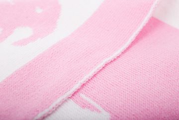 Babydecke fillikid Strickdecke Elefanten rosa, Fillikid