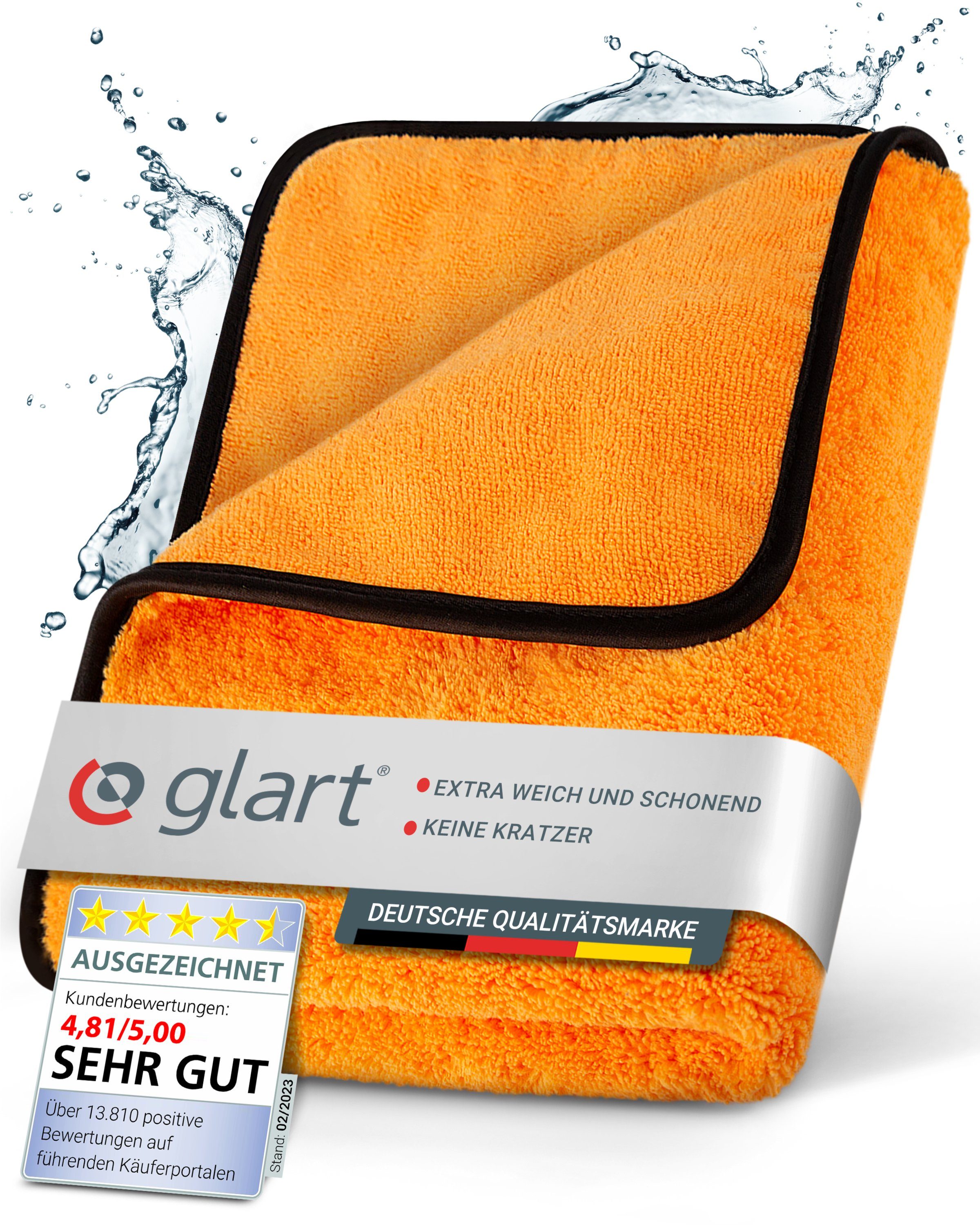 Glart 471PP Microfasertuch, Autopflege Mikrofasertuch für Autopolitur