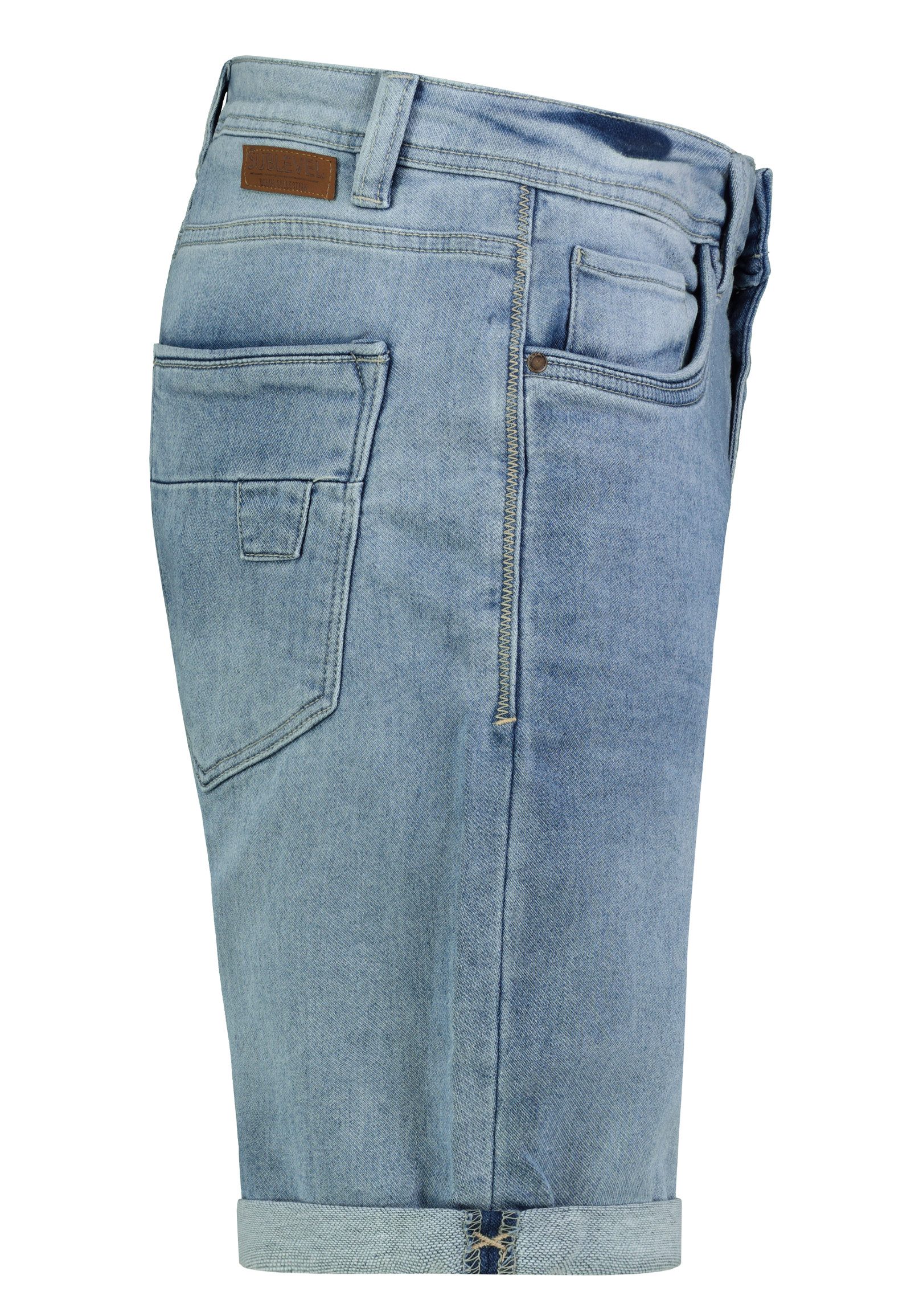 SUBLEVEL Bermudas Herren Jeans Shorts Denim kurze Hose Bermuda Freizeit 5 Pocket Sommer – Bild 5 von 5