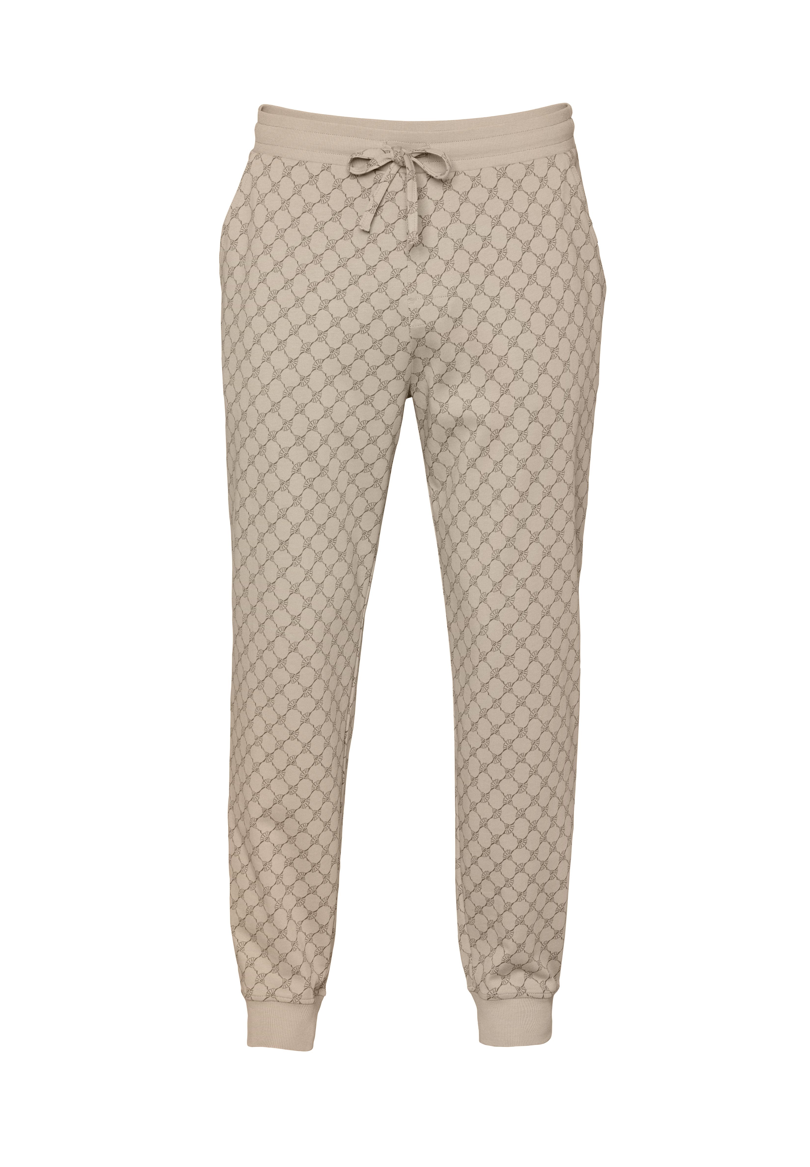 JOOP! Pyjamahose Leisure mit Cornflower-Print, seitlichen Taschen und Bindeband