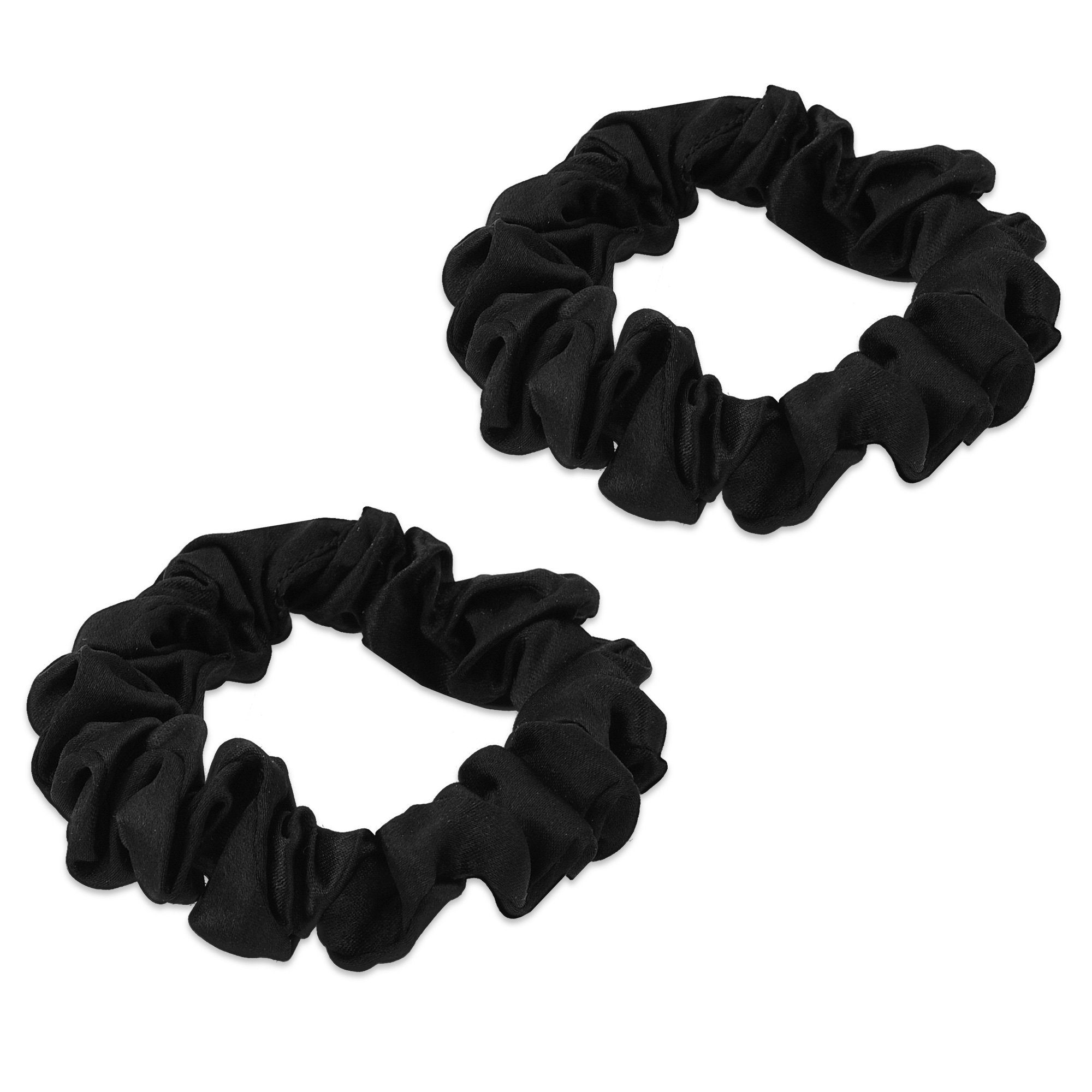 Haargummi 2-teiliges Set aus Seidenhaar Scrunchies, Haarbänder und Zopfgummis