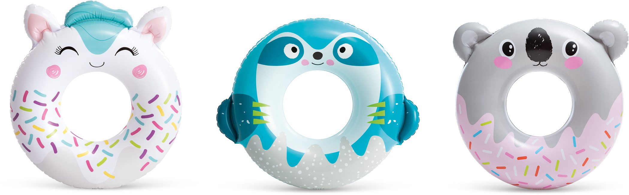 Intex Schwimmreifen Cute Animal Tubes 84cm x 76 / 91cm x 76cm zufällige Auswahl 59266NP