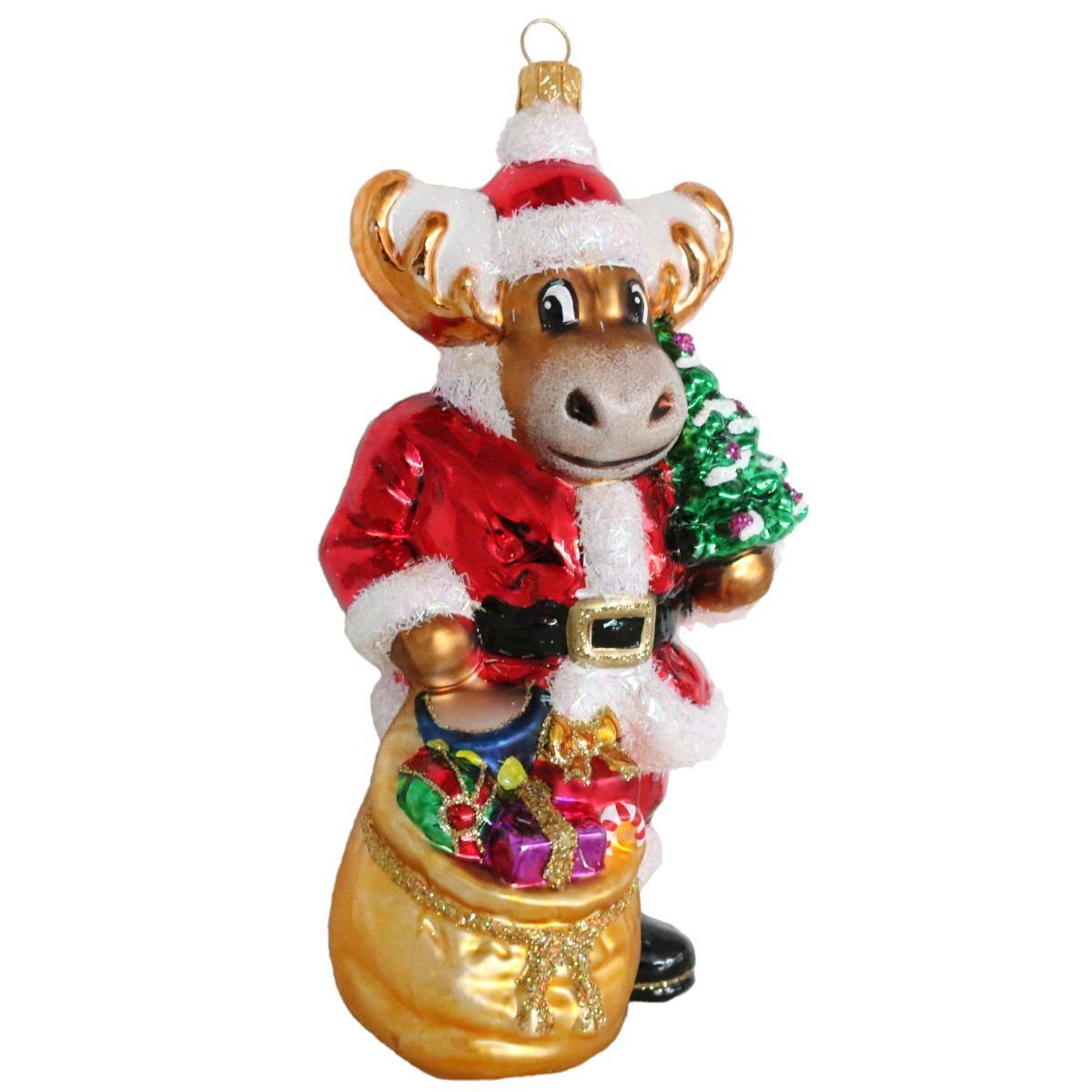 440s Christbaumschmuck 440s Christbaum-Hänger Rentier Santa (1-tlg)