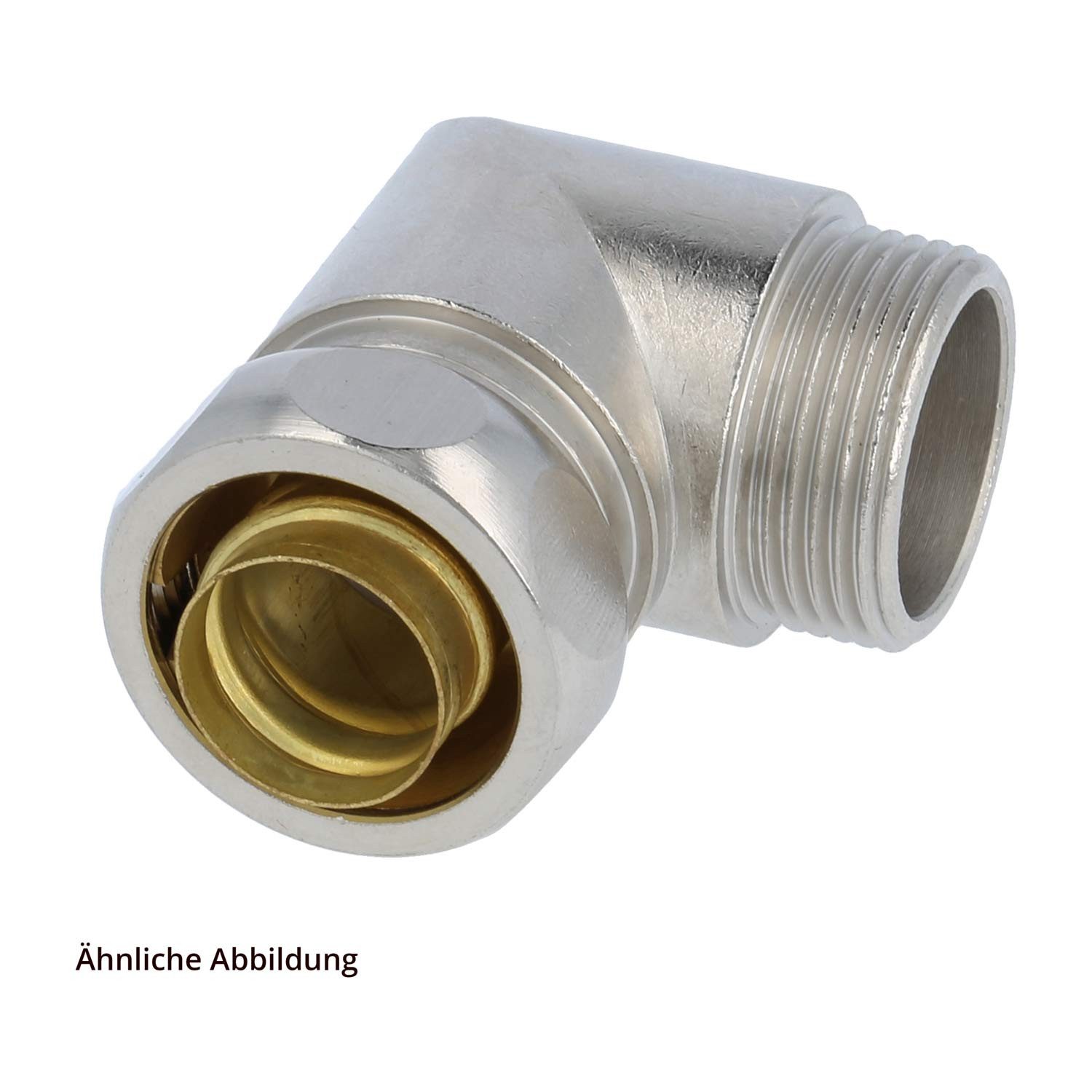 Flexa Schlauchverschraubung Titel:USW-M Metallverschraubung 90 Grad Winkel Gewinde M20x1,5 für Sc