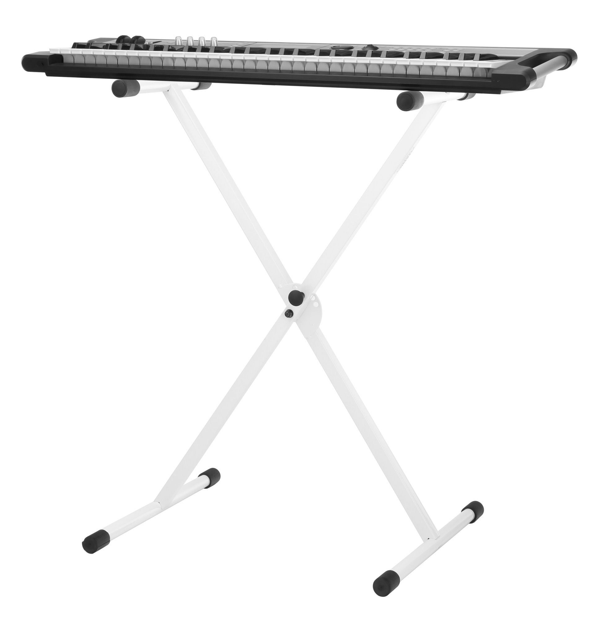 Classic Cantabile Keyboardständer - einstrebiges Keyboardstativ, 5-fach höhenverstellbar - zusammenklappbar