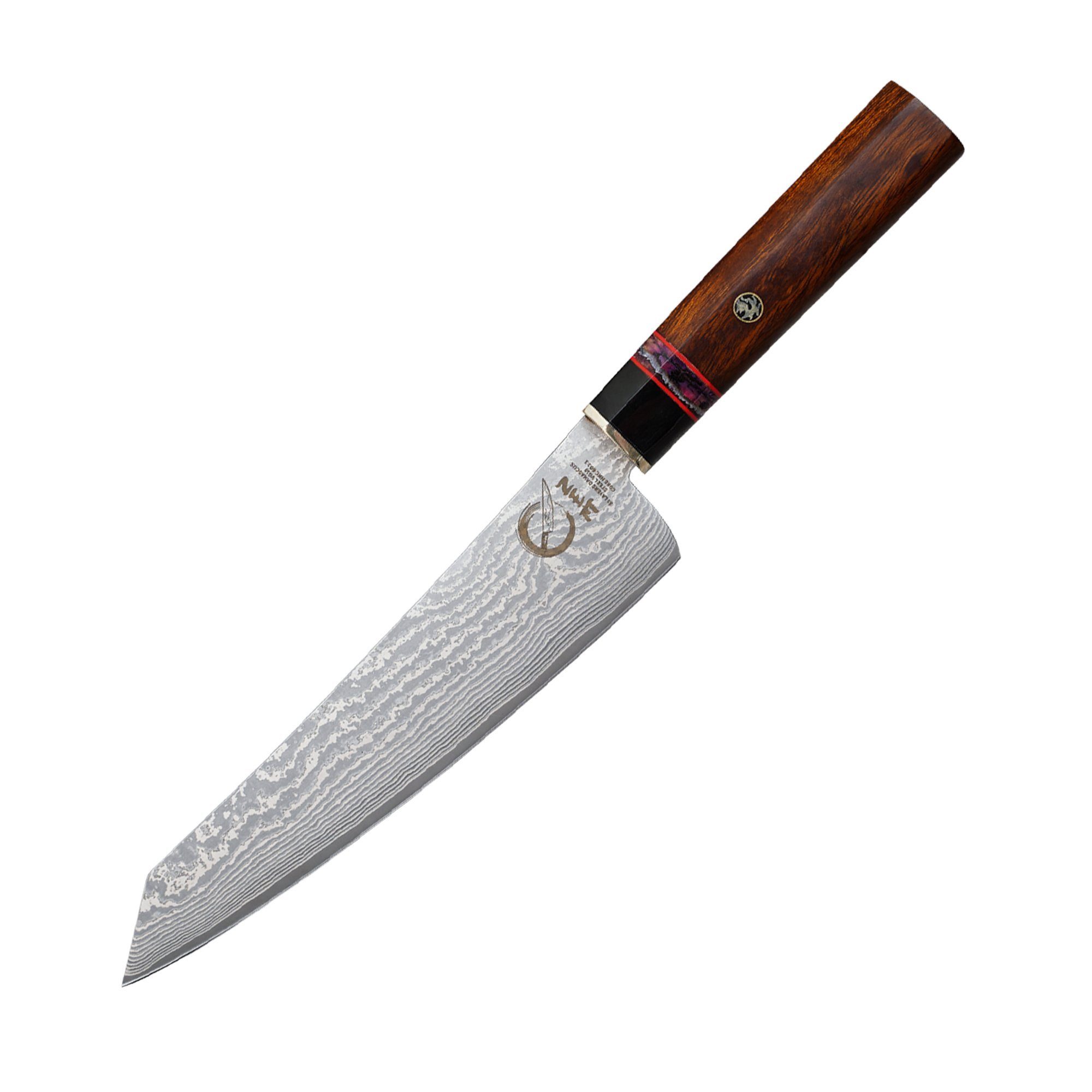 Küchenkompane Damastmesser ZEM Damastmesser Wankyoku – Kiritsuke 20cm – 89 Lagen VG10