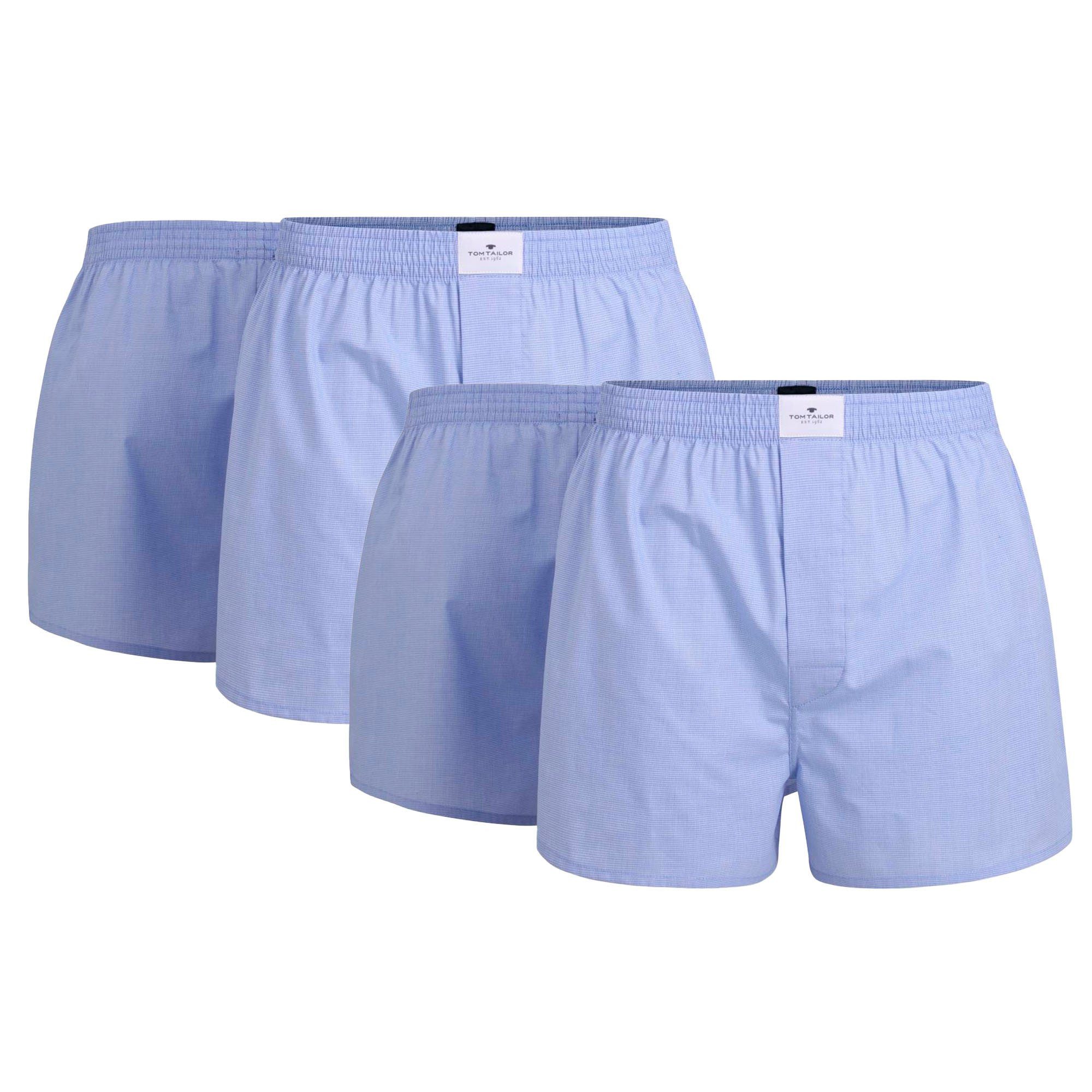 Boxershorts Herren Web-Boxershorts 4er Pack Baumwolle
